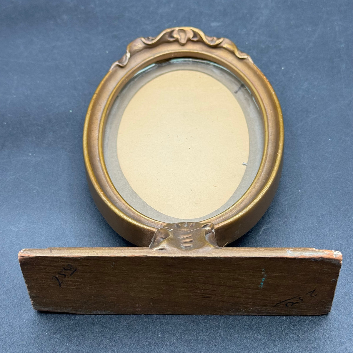 Antique Wood Frame with Glass ~As Found~