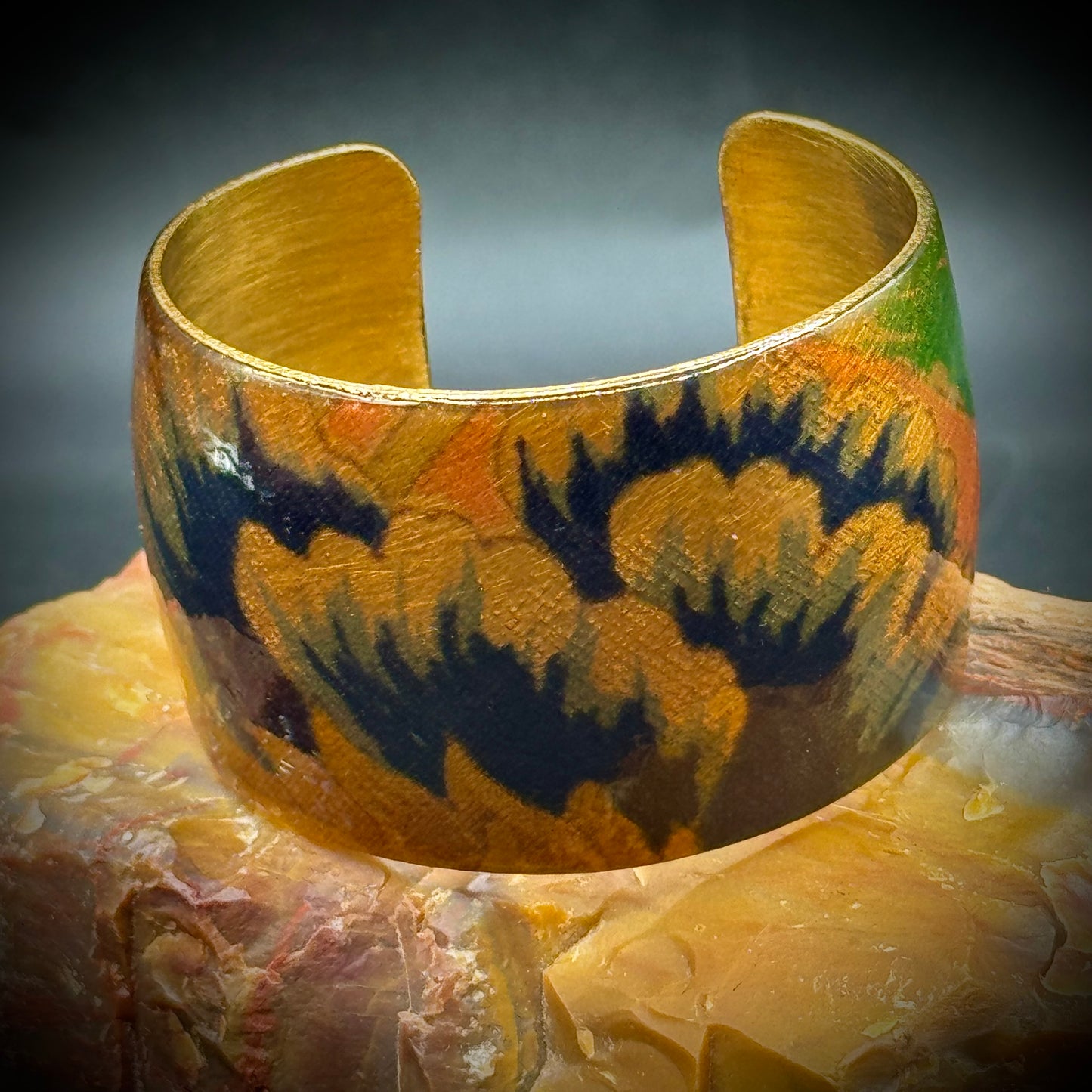 Enamel Cuff Bracelet