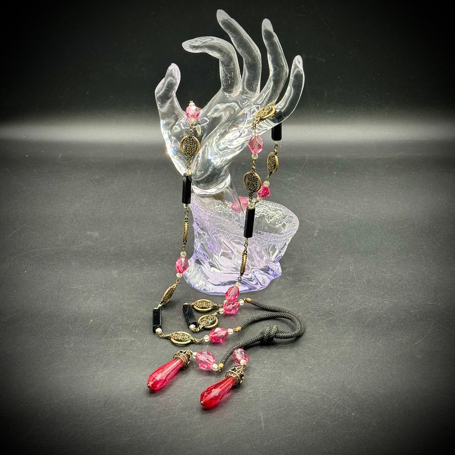 Vintage 1920s Long Art Deco Style Necklace