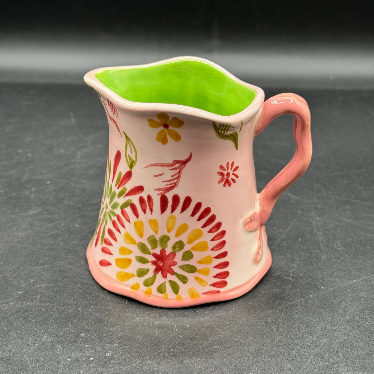 Tracy Porter Whimsical Creamer with Green Interior