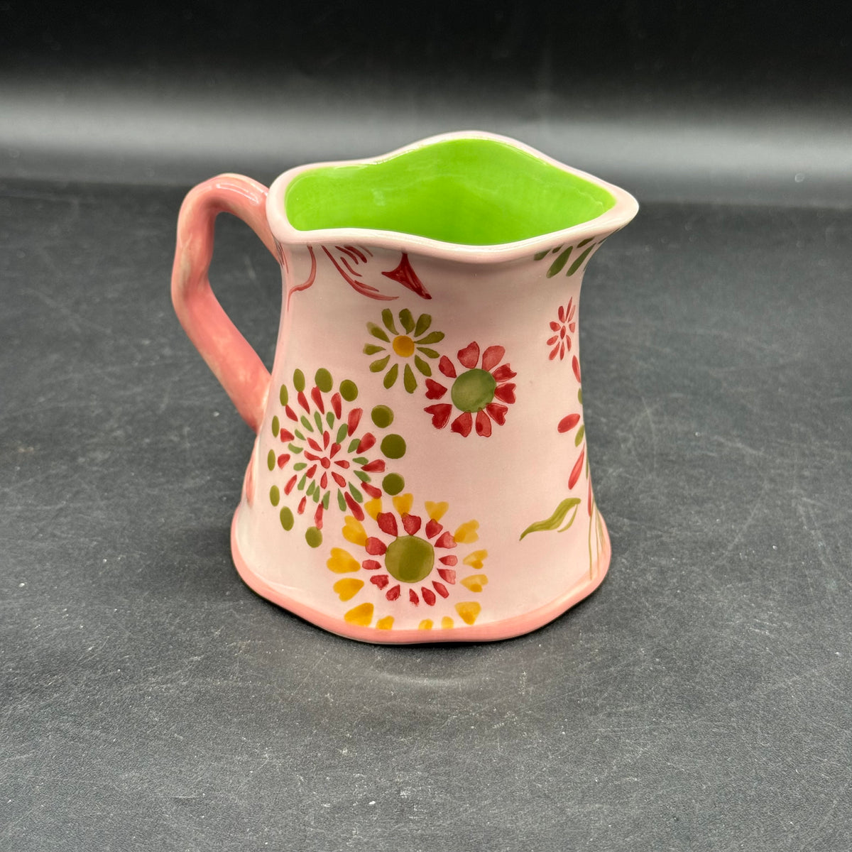 Tracy Porter Whimsical Creamer with Green Interior