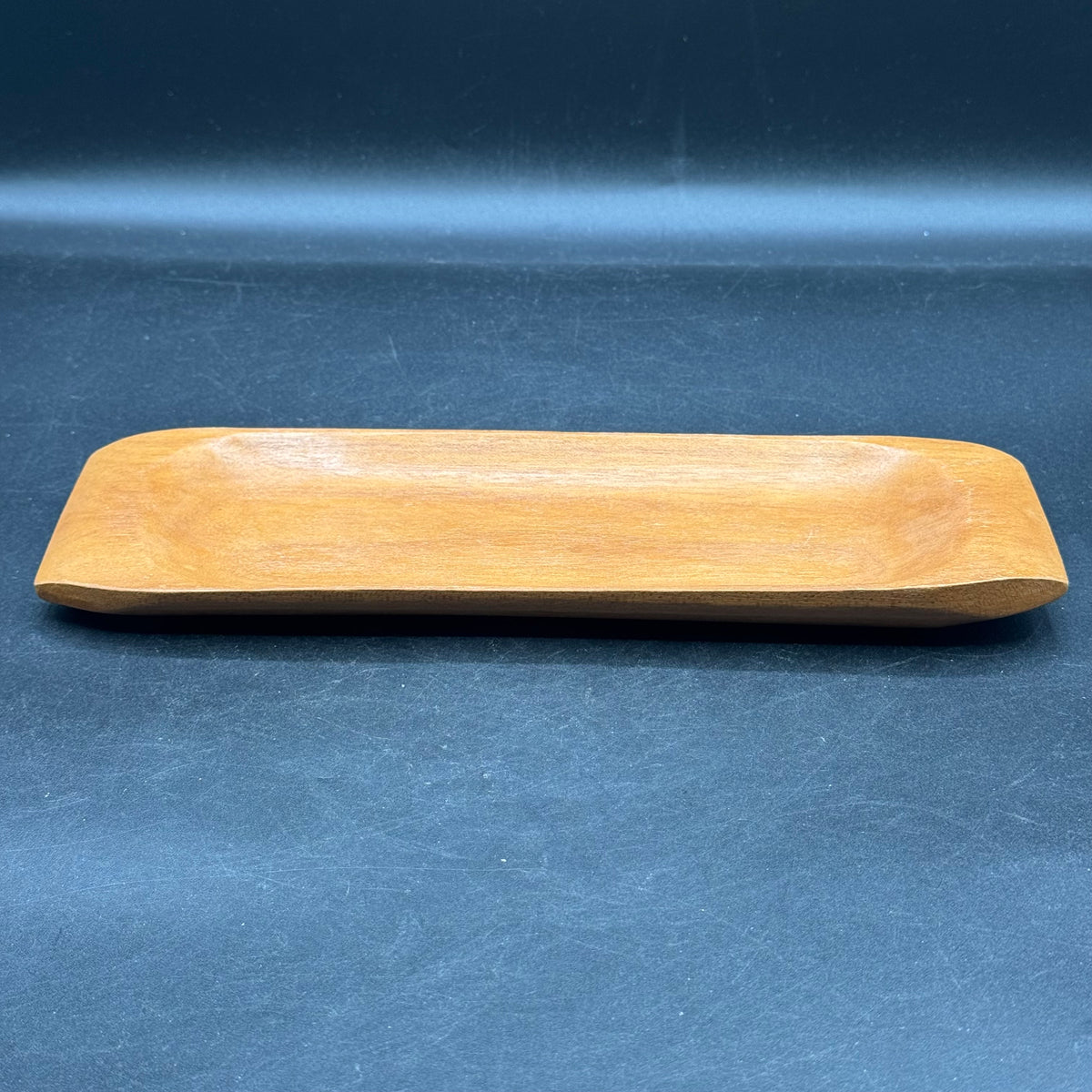 Vintage Monkey Pod Wood Hawaiian Crafted Rectangle Tray