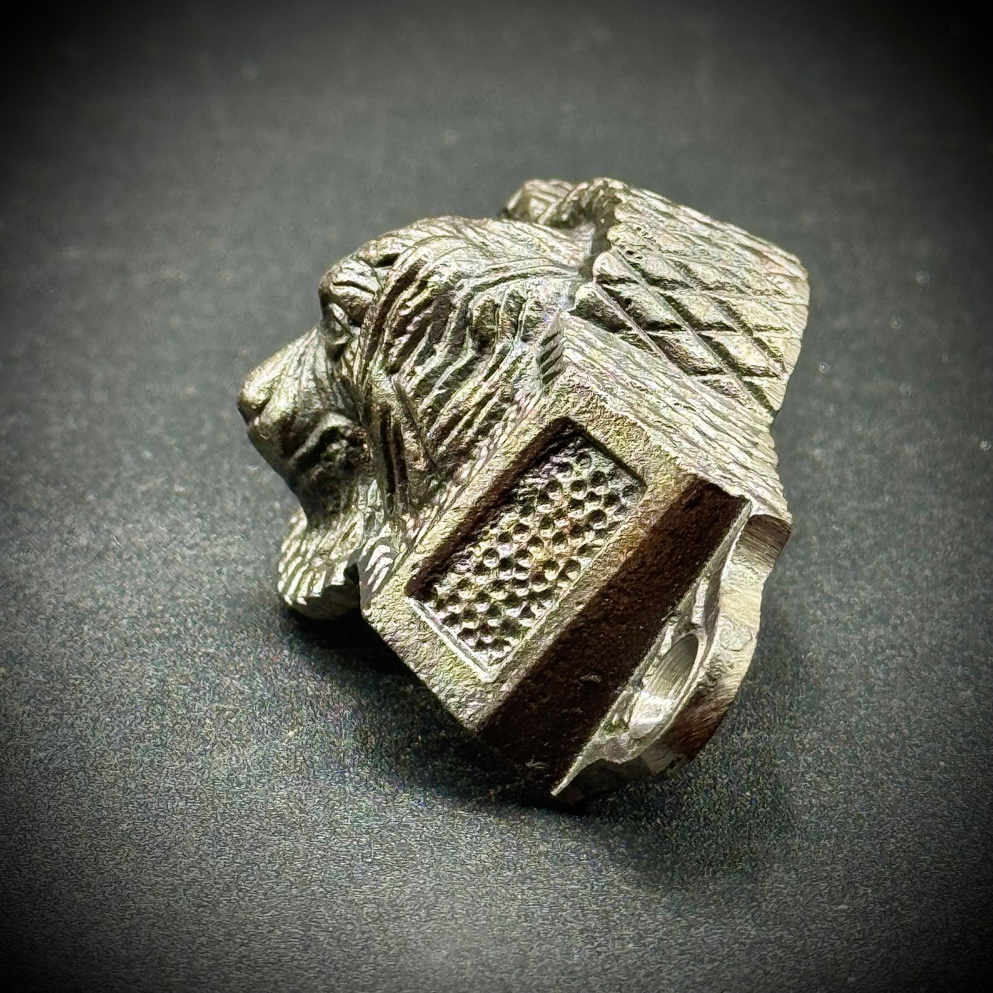 Vintage Set of 6 Cast Iron Dog Motif Drawer Pulls