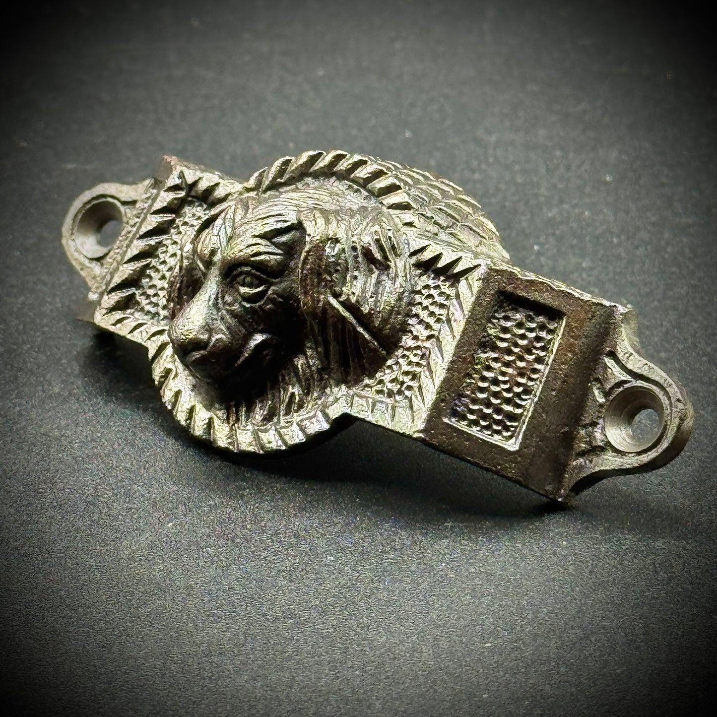 Vintage Set of 6 Cast Iron Dog Motif Drawer Pulls