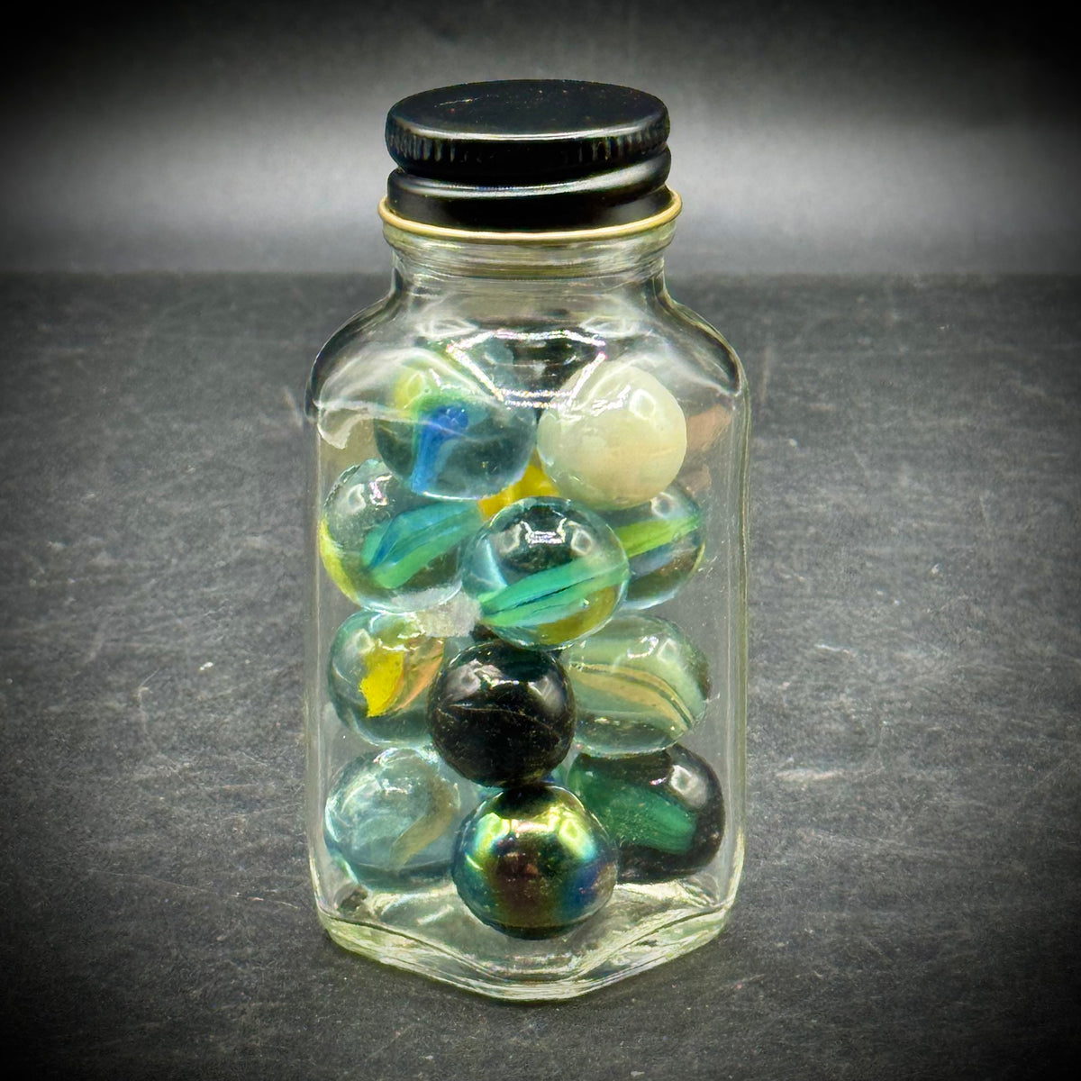 Glass Jar with Marbles #1