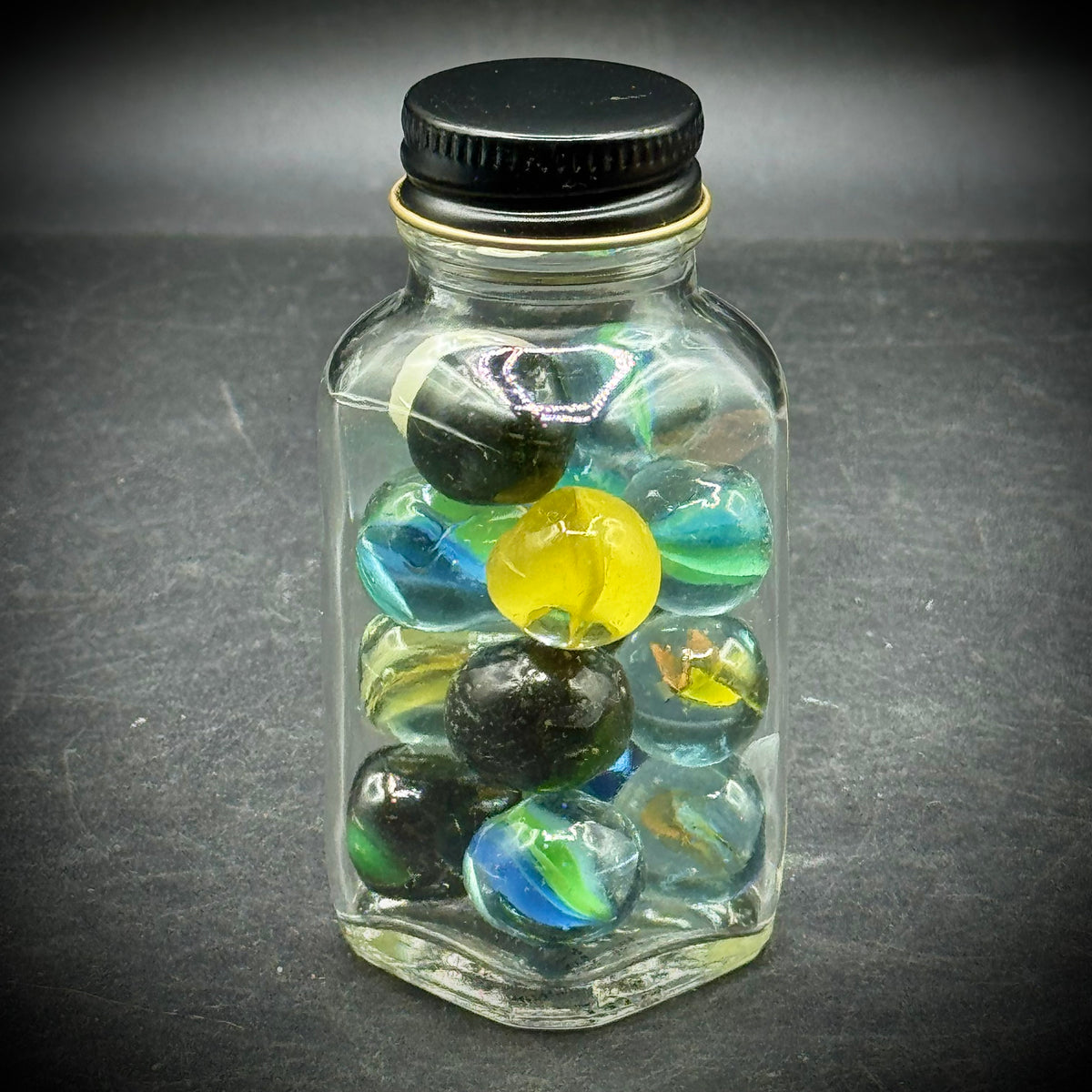 Glass Jar with Marbles #1
