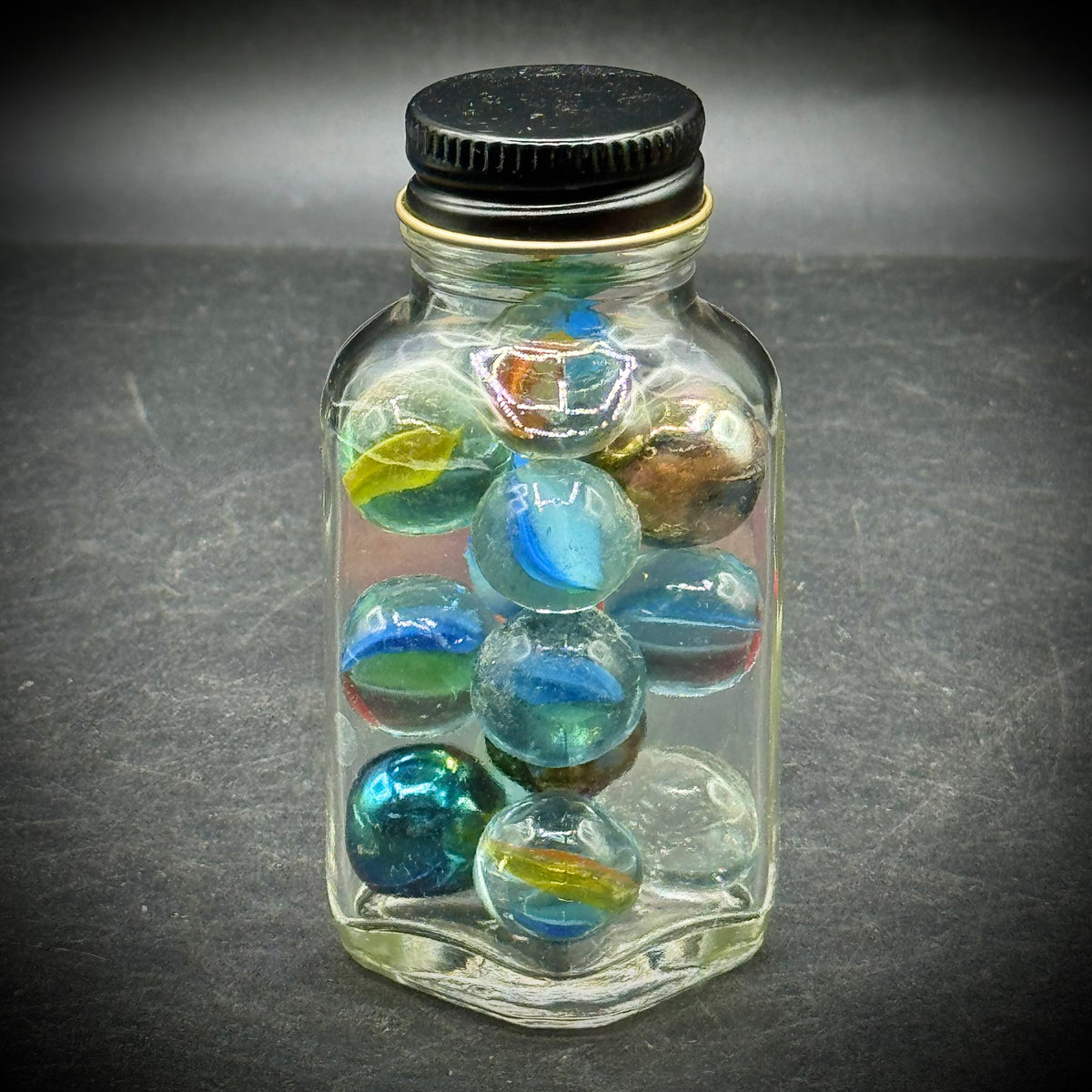 Glass Jar with Marbles #2