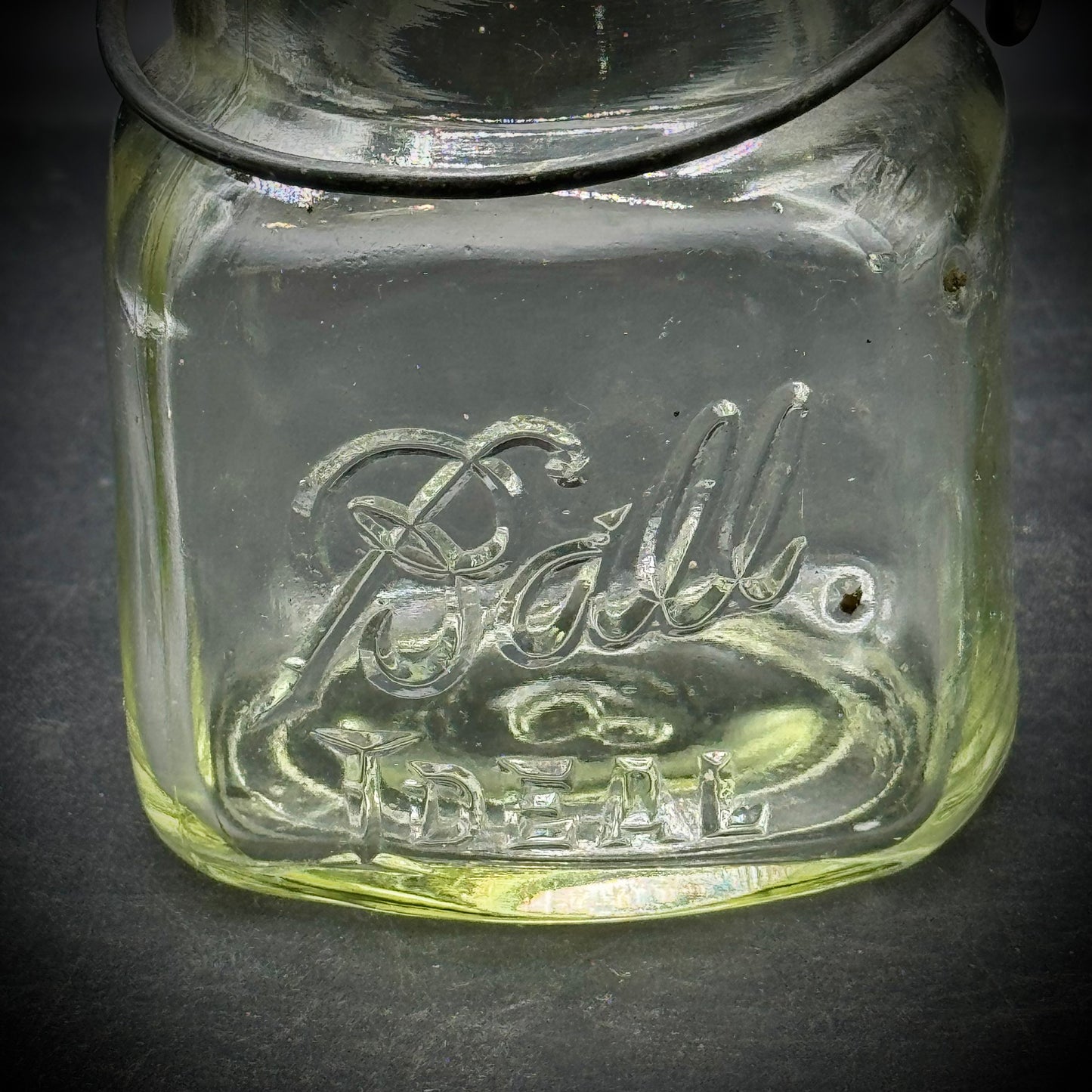 Pair of Vintage Small Ideal Bar Lidded Jars