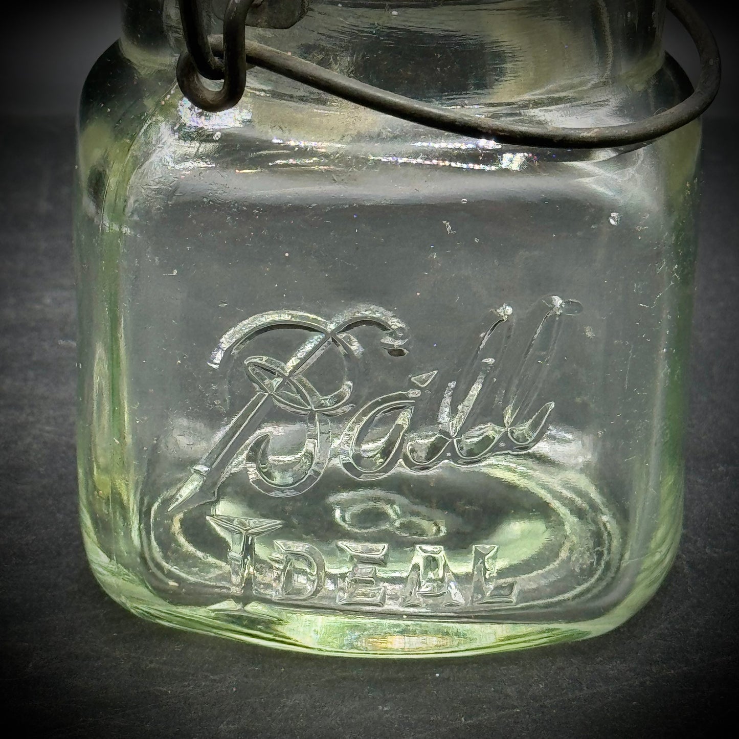 Pair of Vintage Small Ideal Bar Lidded Jars