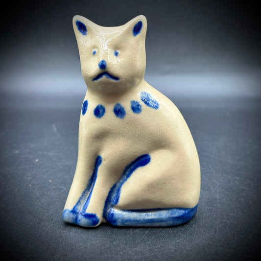 Vintage Beaumont Brothers Pottery Salt Glaze Cat