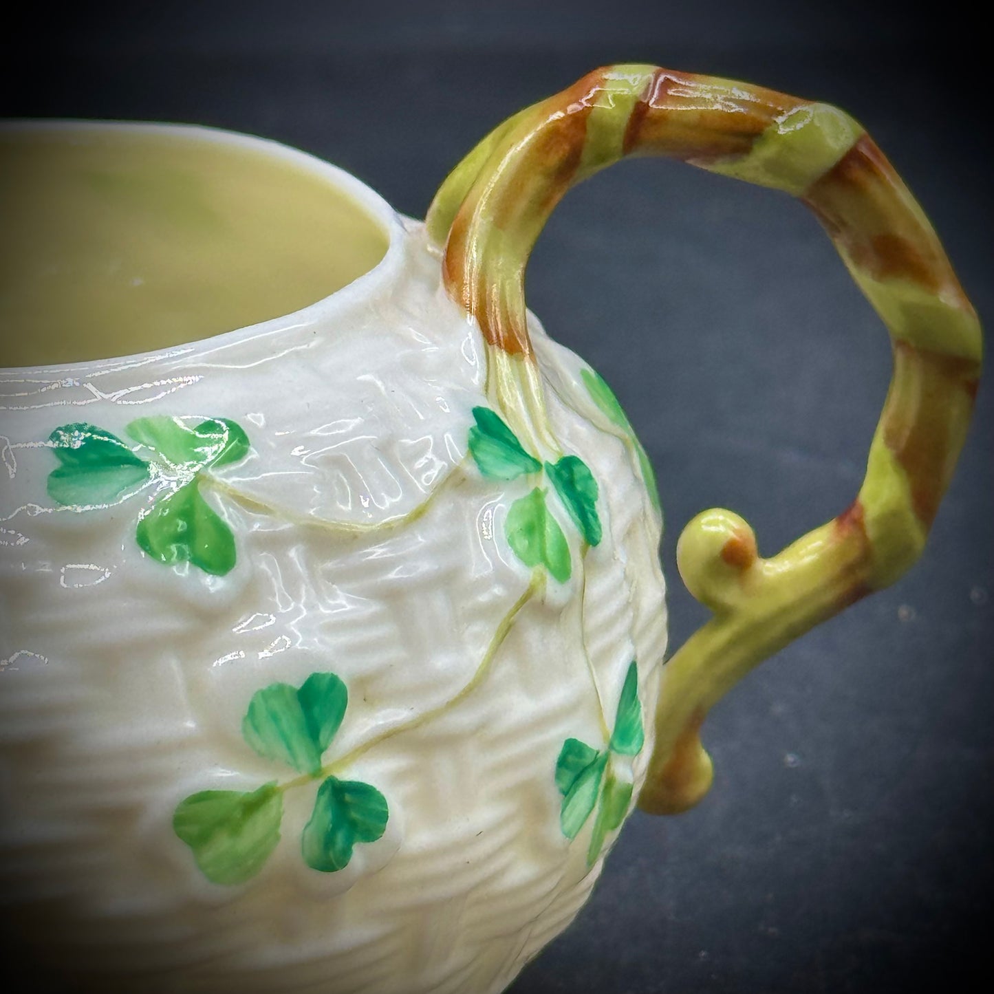 Vintage Baleek Ireland Fine Porcelain Creamer