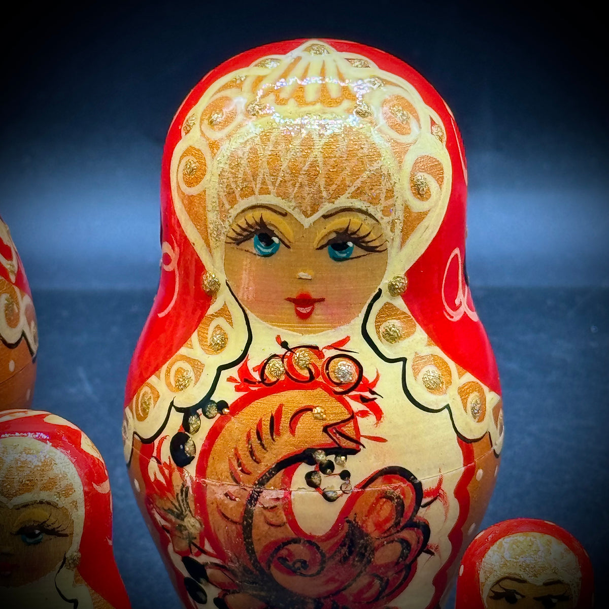 Hand Painted Artist Signed 7-Tier Matryoshka Doll Set