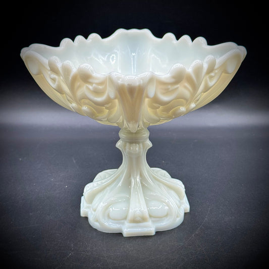 Antique Heavy French Portieux Vallerysthal Compote