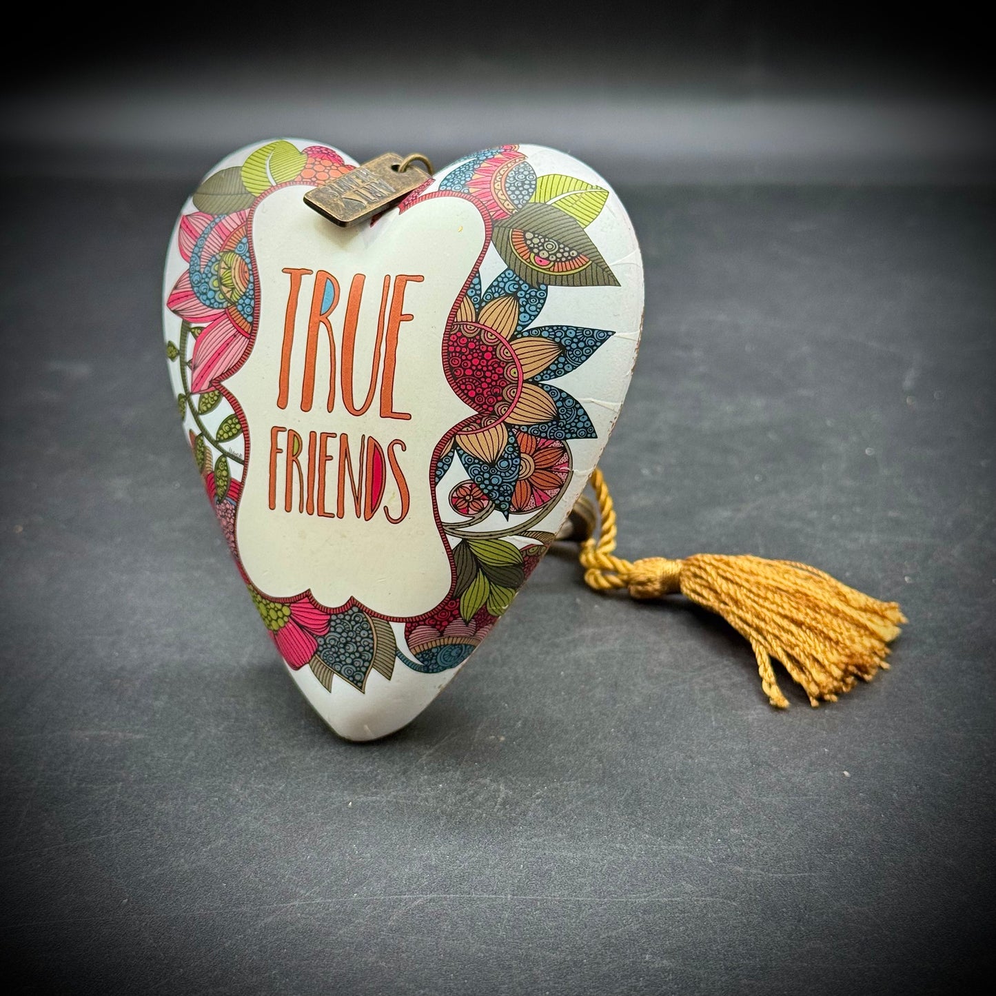 True Friends Art Heart with Standing Key