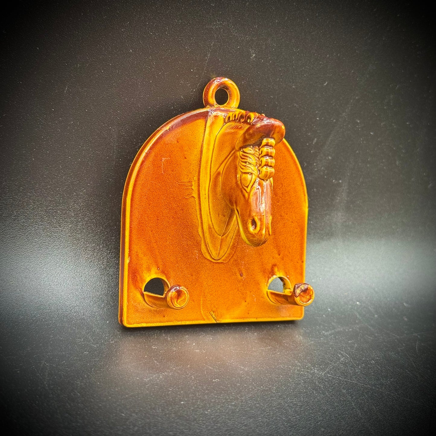 Vintage Celluloid Horse Head Hanging Key Hooks