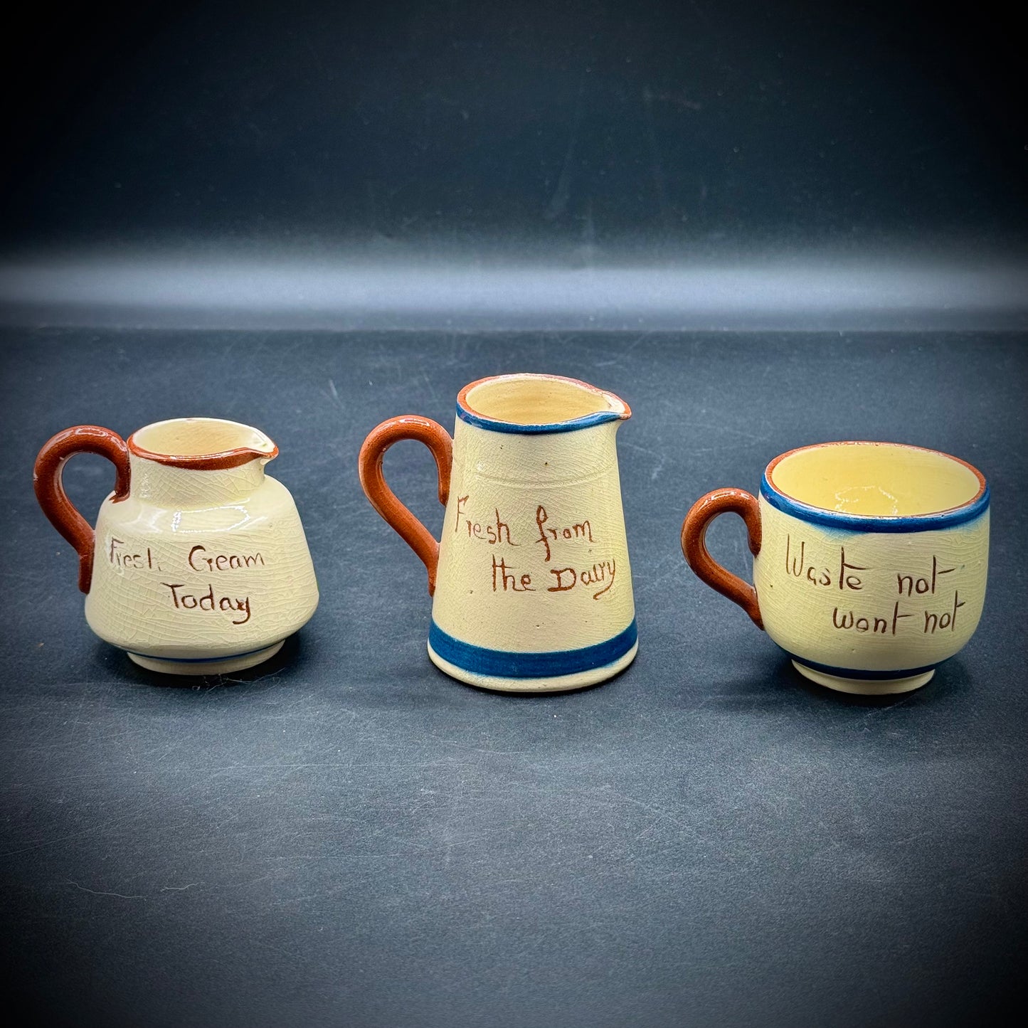 Three Vintage Examples of Torquay Pottery from England
