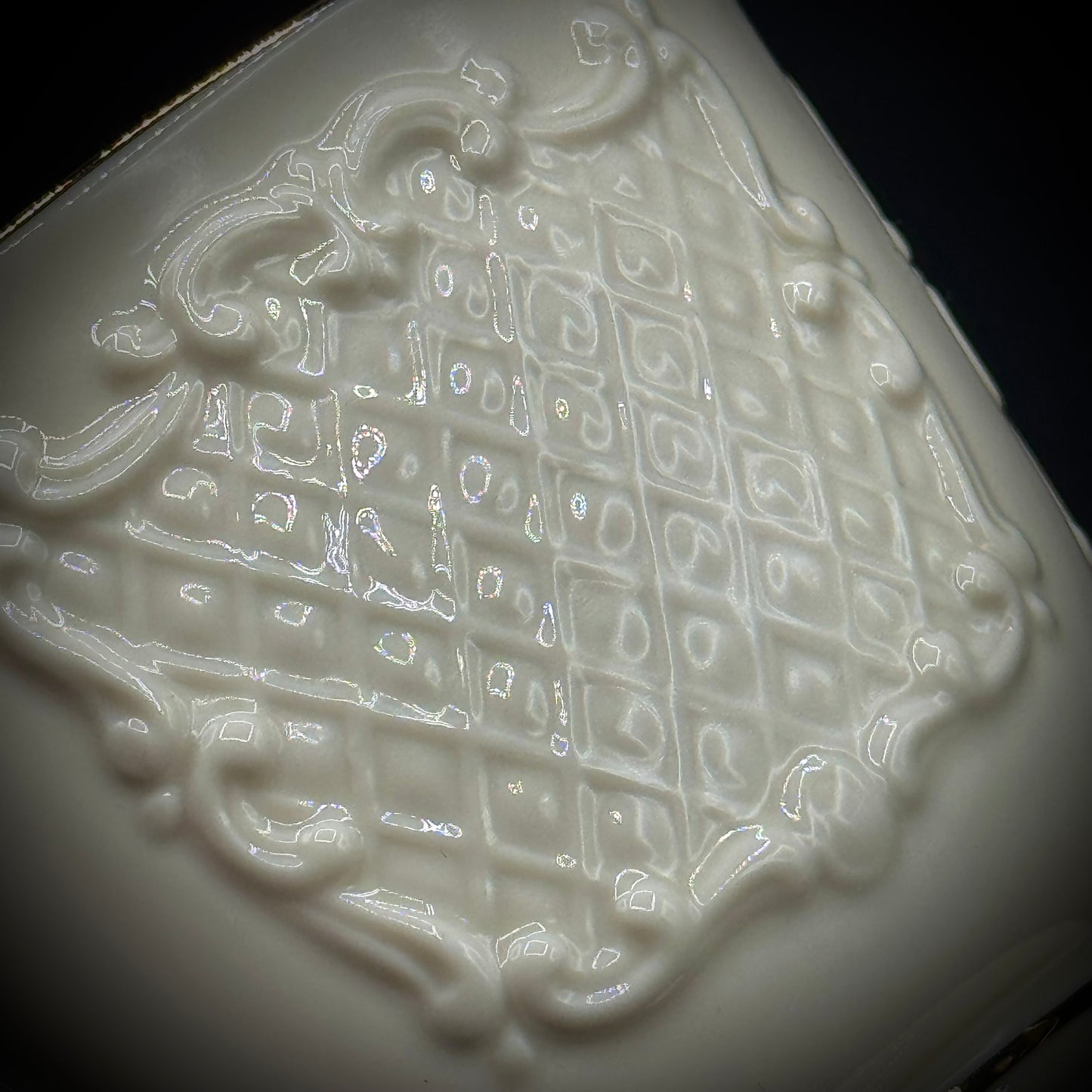 Lenox Canterbury Pattern Square Bowl