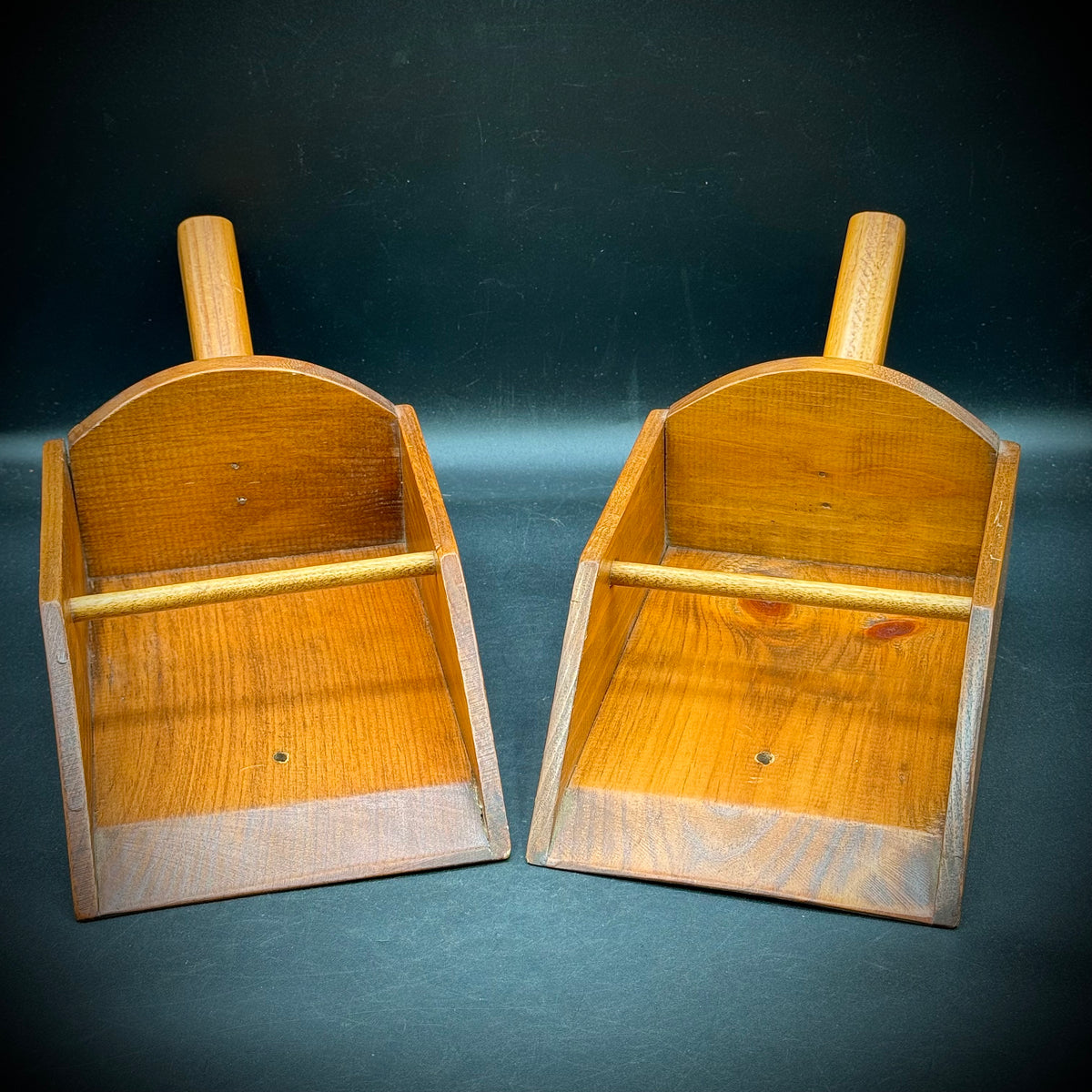 Pair of Vintage Wood Scoops