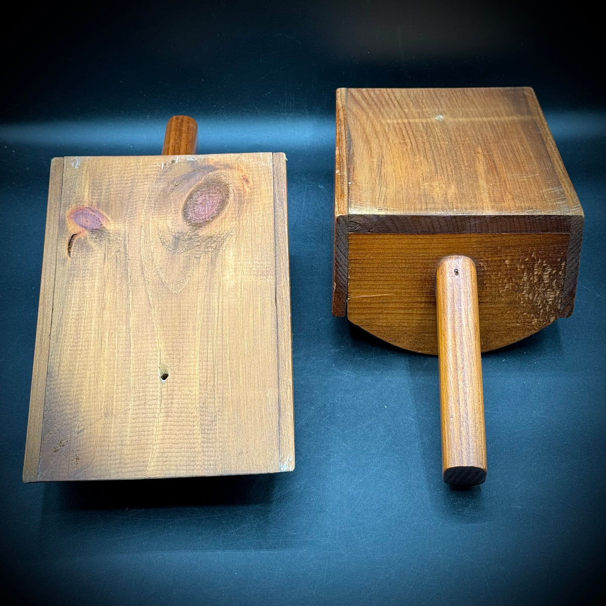 Pair of Vintage Wood Scoops