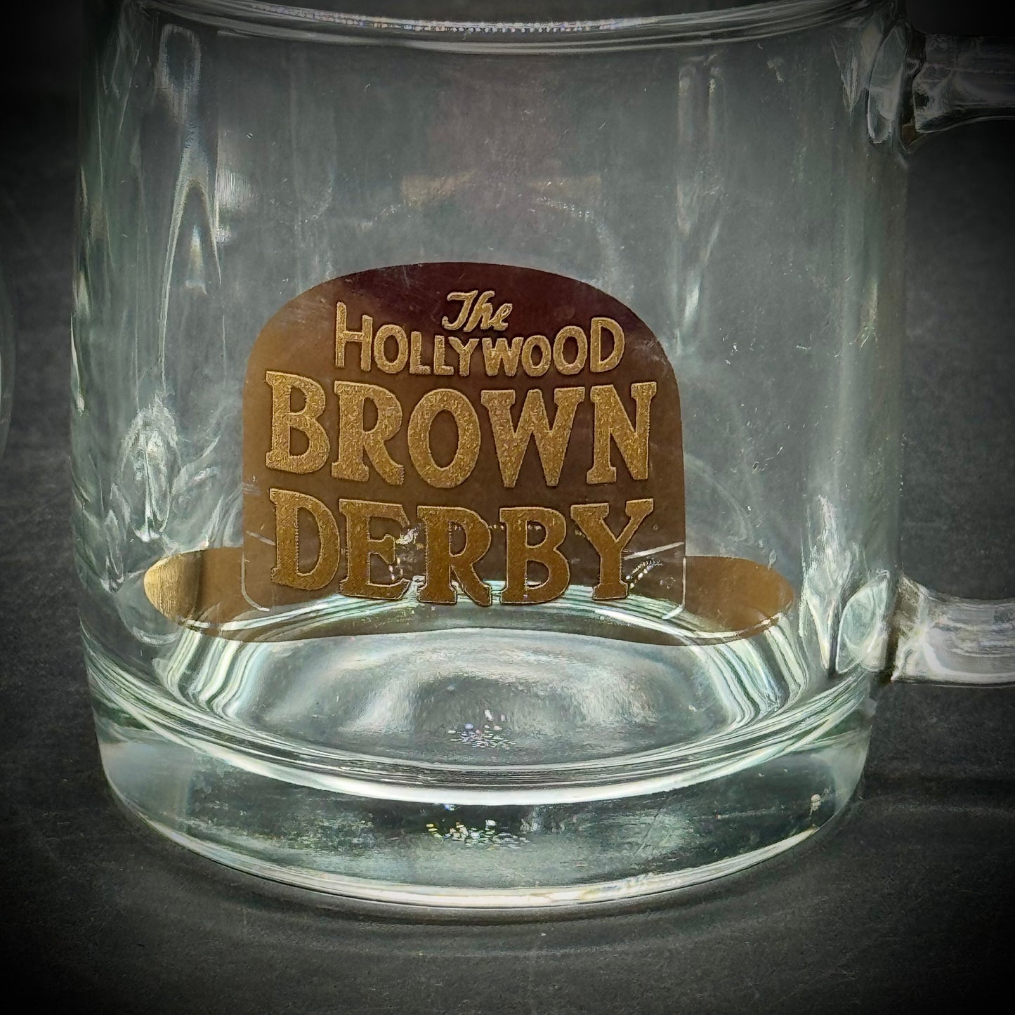 Pair of Vintage Hollywood Brown Derby Mugs