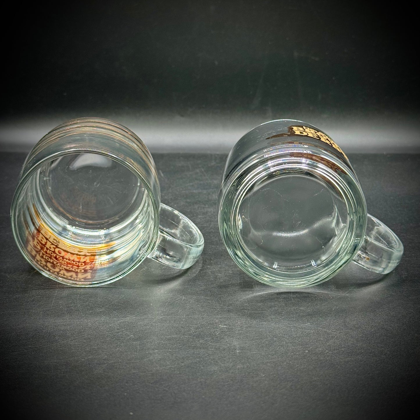 Pair of Vintage Hollywood Brown Derby Mugs