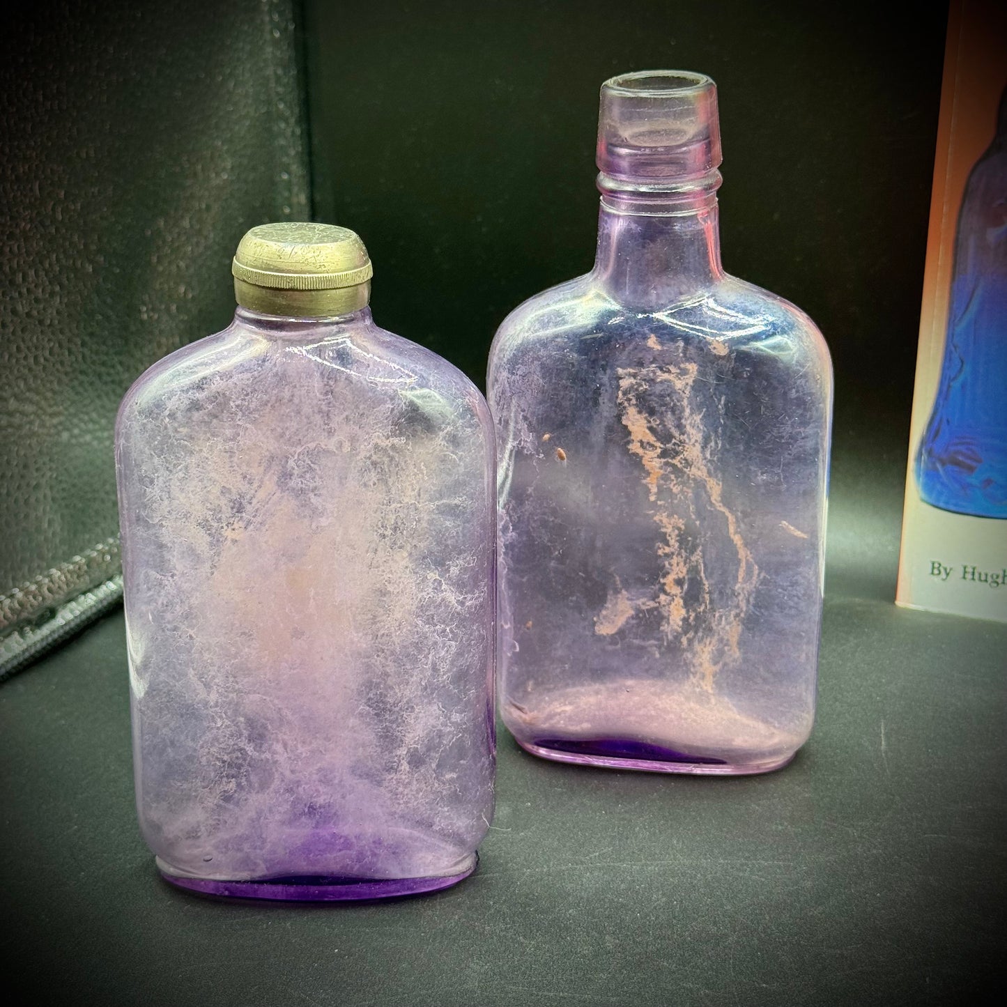 Collection of 4 Antique Glass Bottles & Book #2