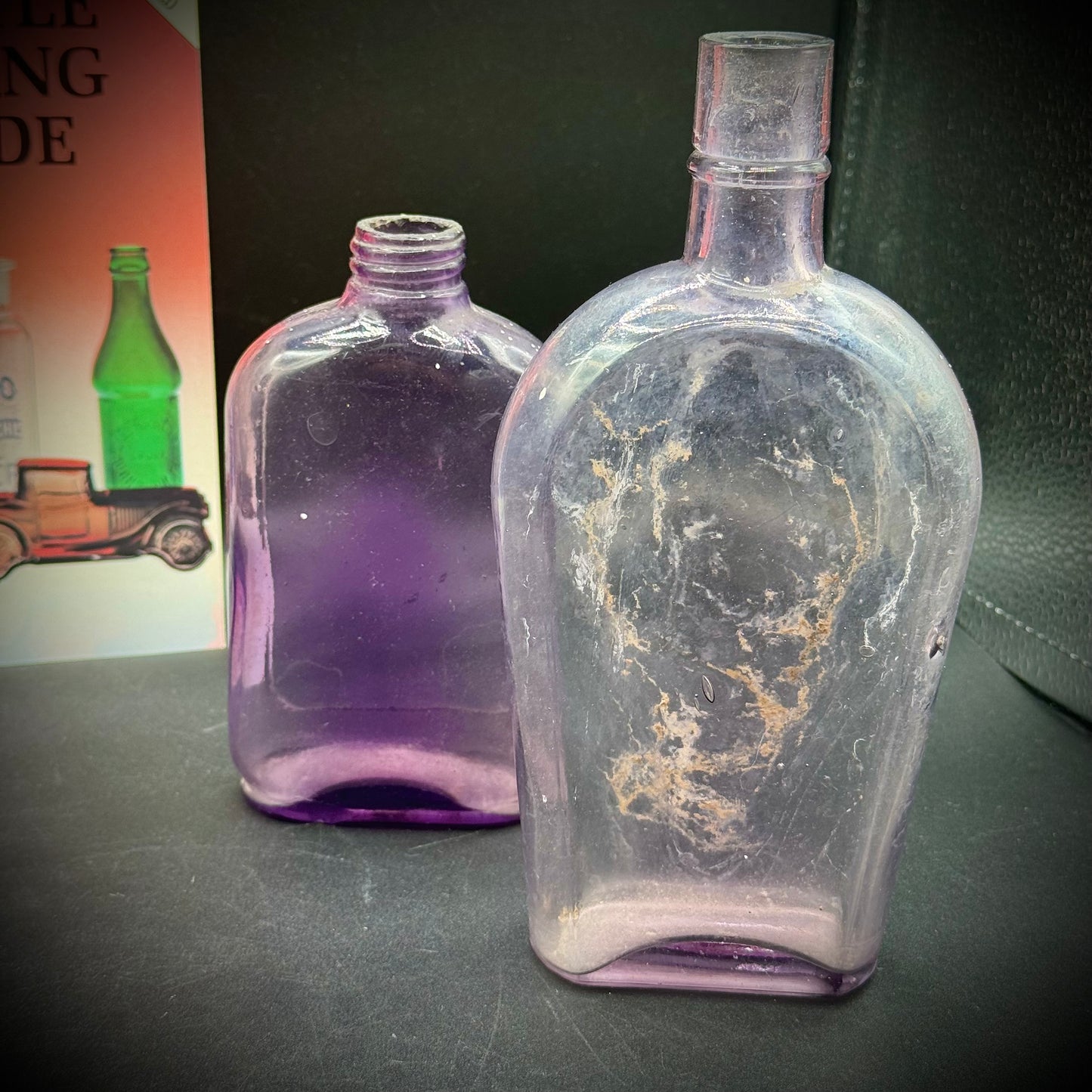 Collection of 4 Antique Glass Bottles & Book #2