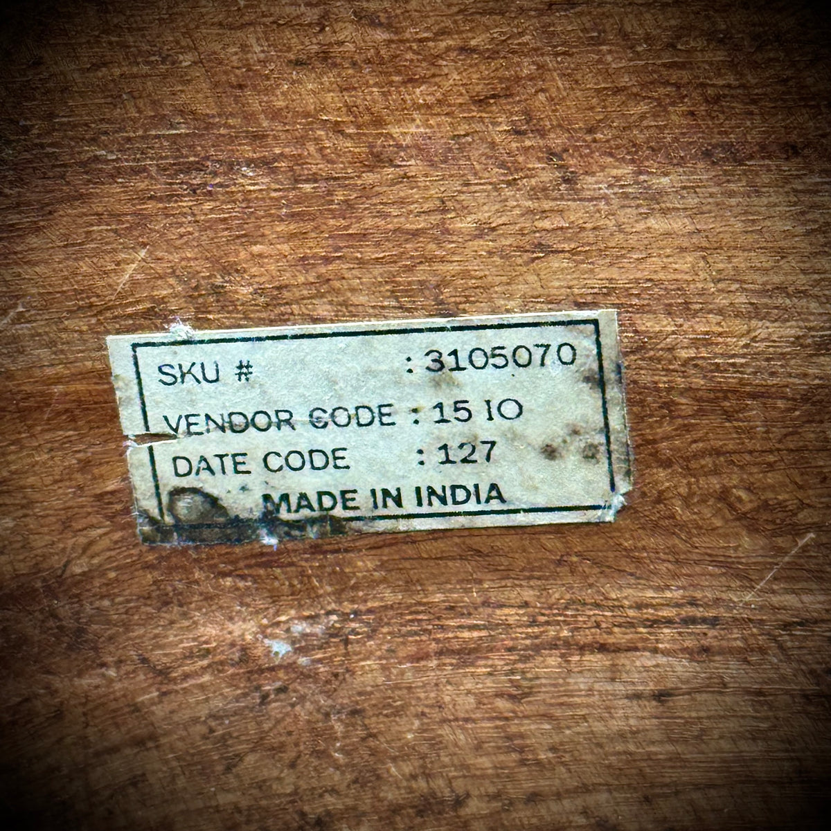 Vintage Made in India Wood & Brass Chest with Secret Drawer Lock