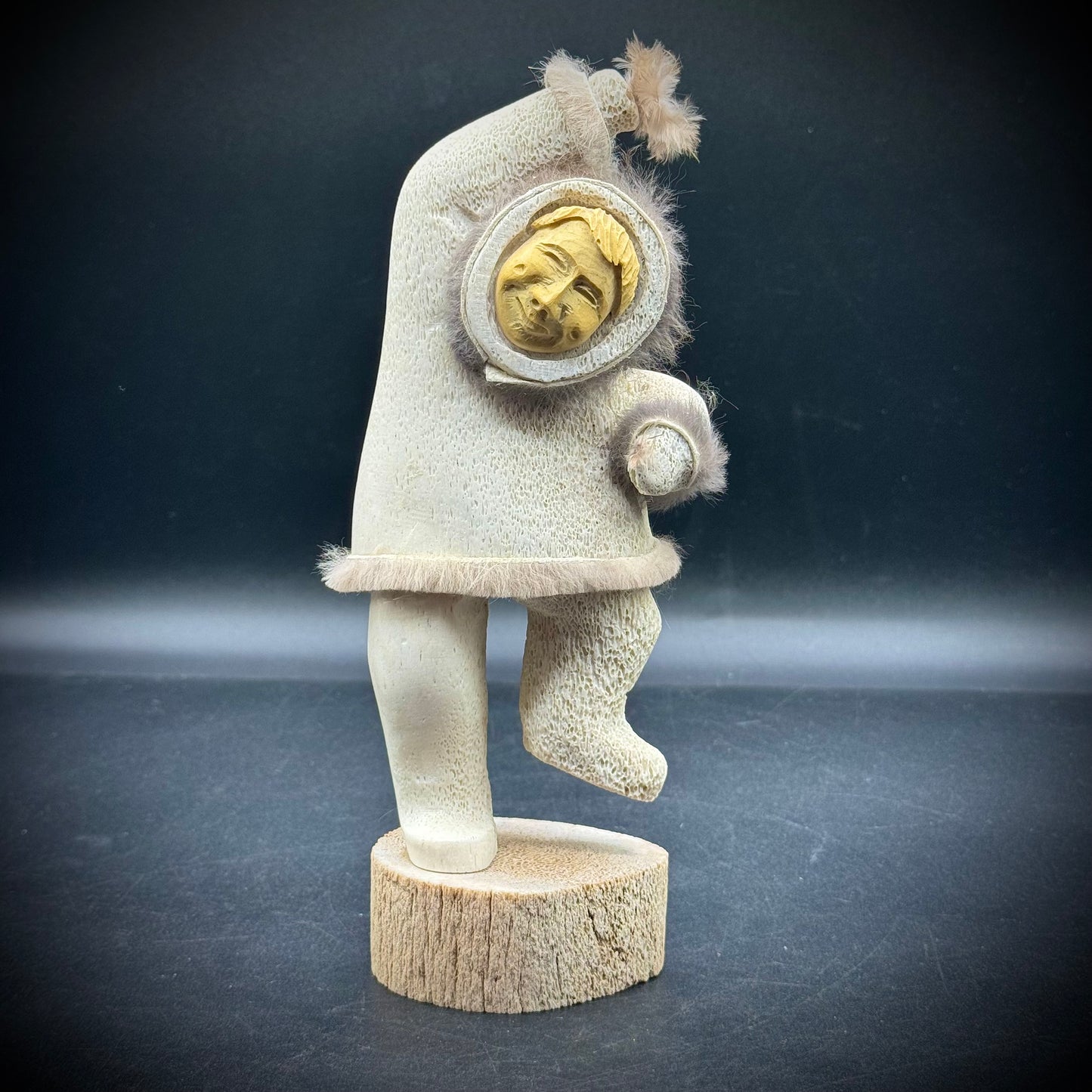 Artist Norman Signed Alaskan Inuit Sculpture