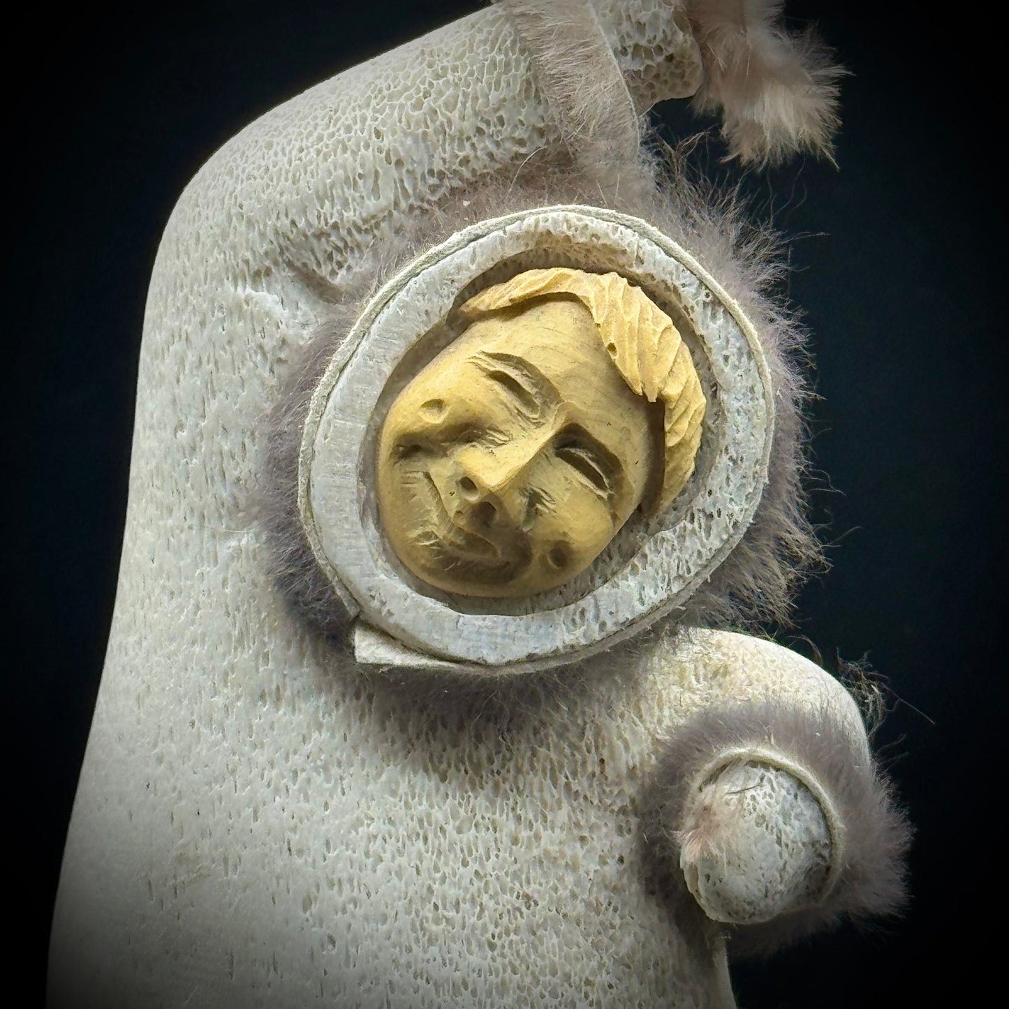 Artist Norman Signed Alaskan Inuit Sculpture