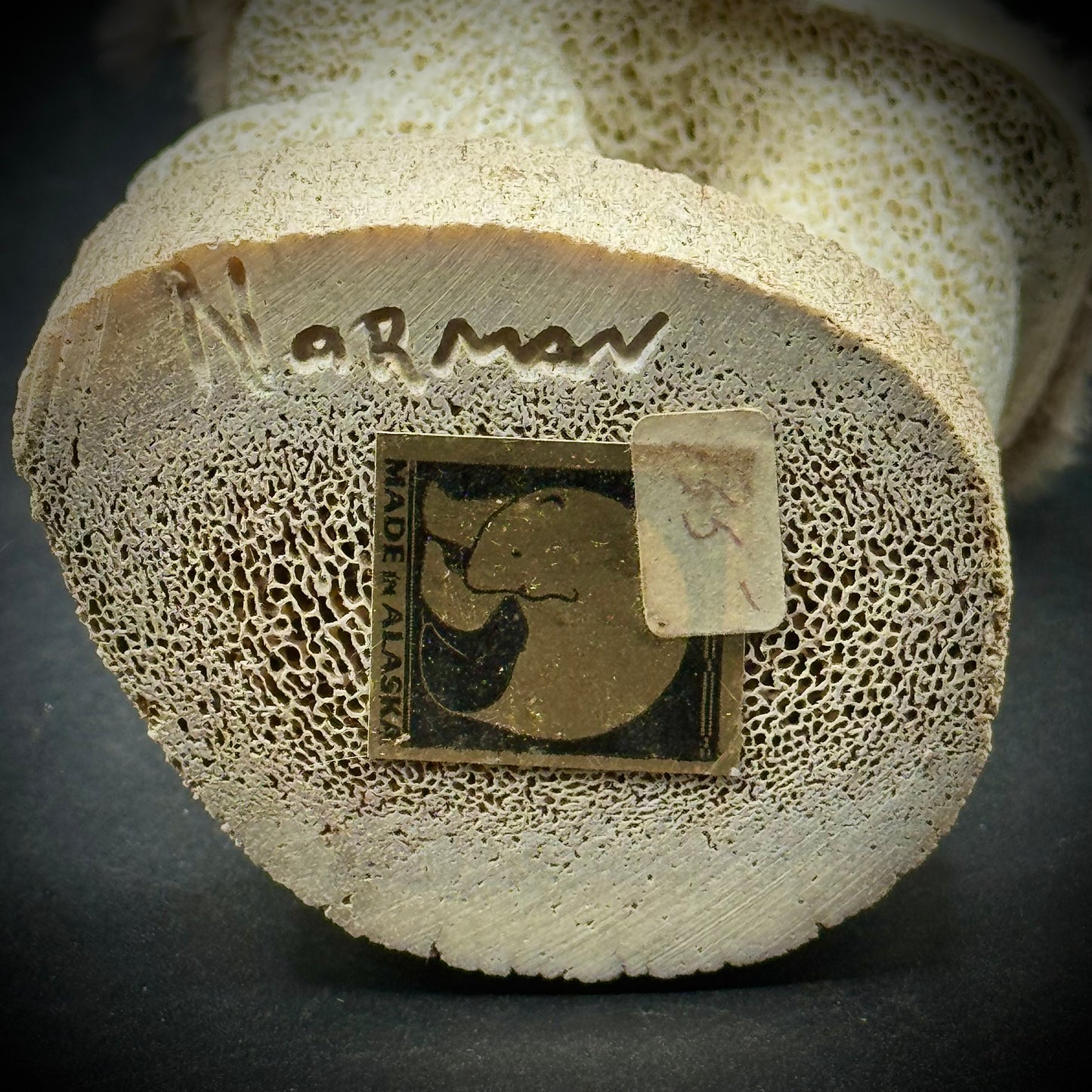 Artist Norman Signed Alaskan Inuit Sculpture