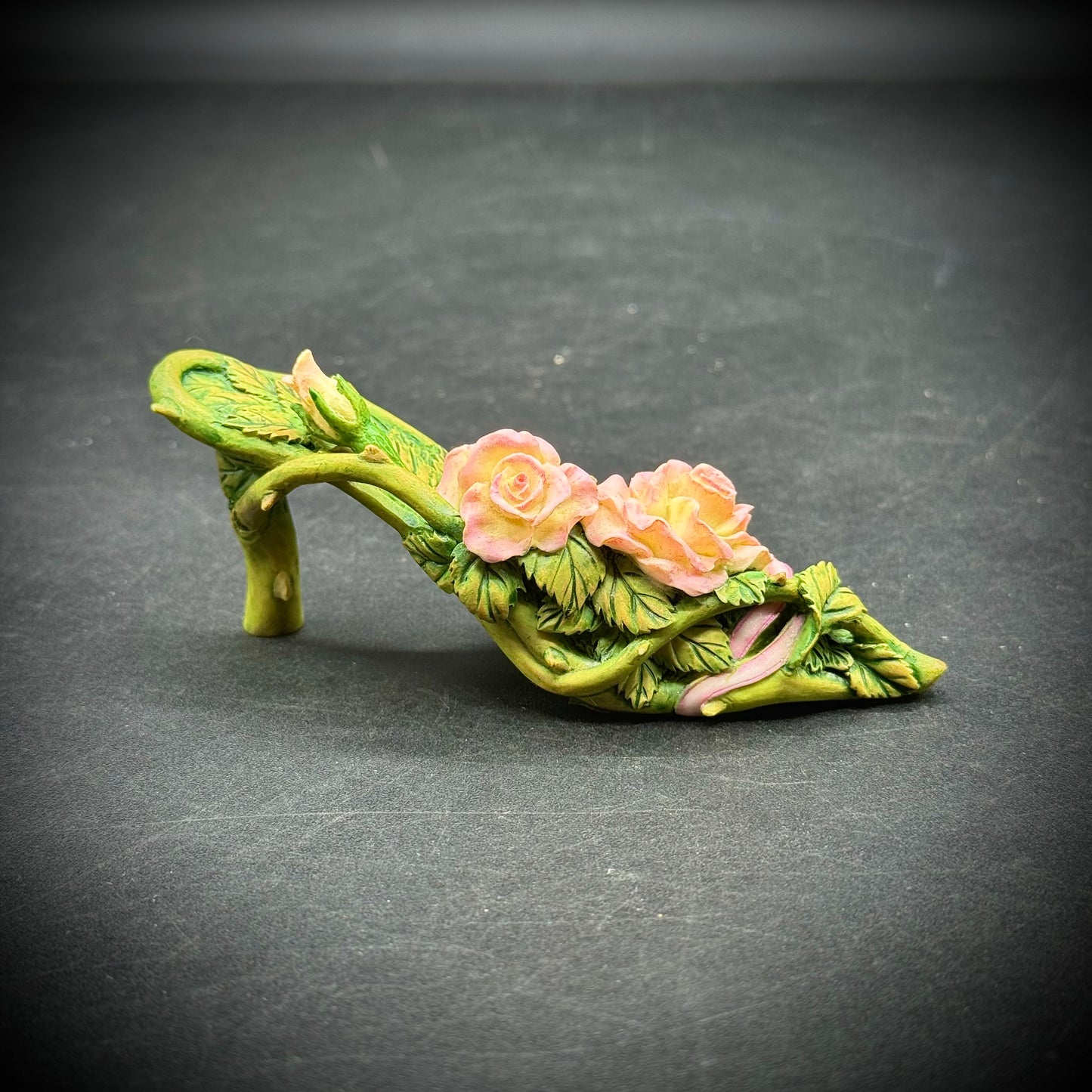 Just The Right Shoe "Courageous Rose" Decorative Shoe