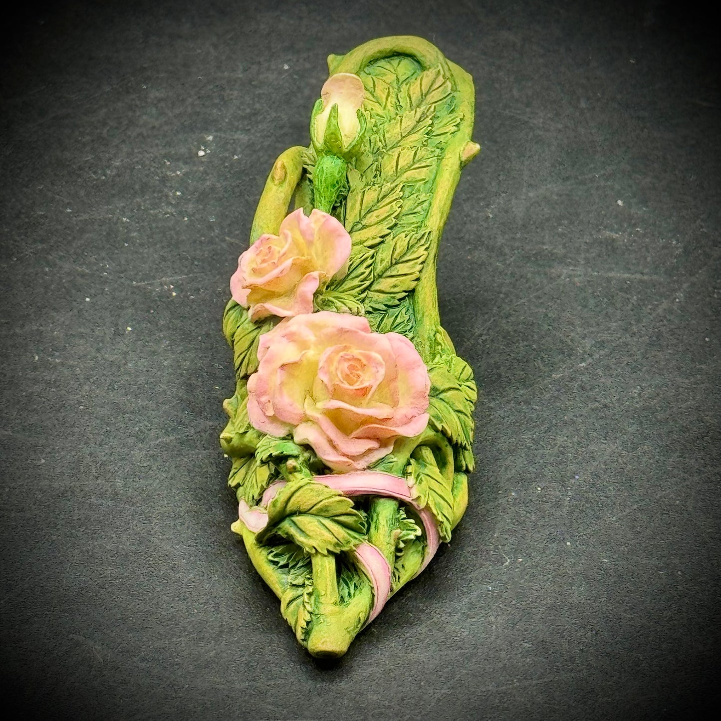 Just The Right Shoe "Courageous Rose" Decorative Shoe