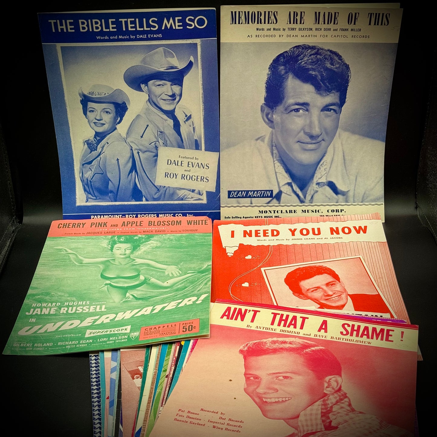 Huge Collection of Vintage Sheet Music with Celebrity Covers