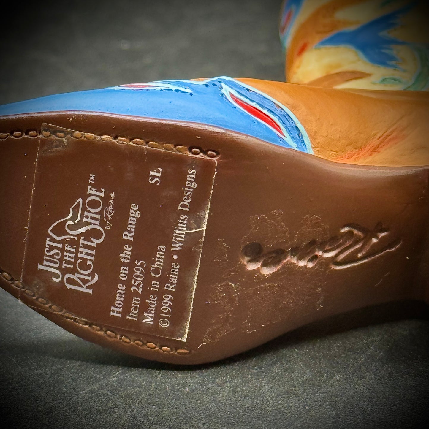 Just The Right Shoe "Home On The Range" Decorative Shoe