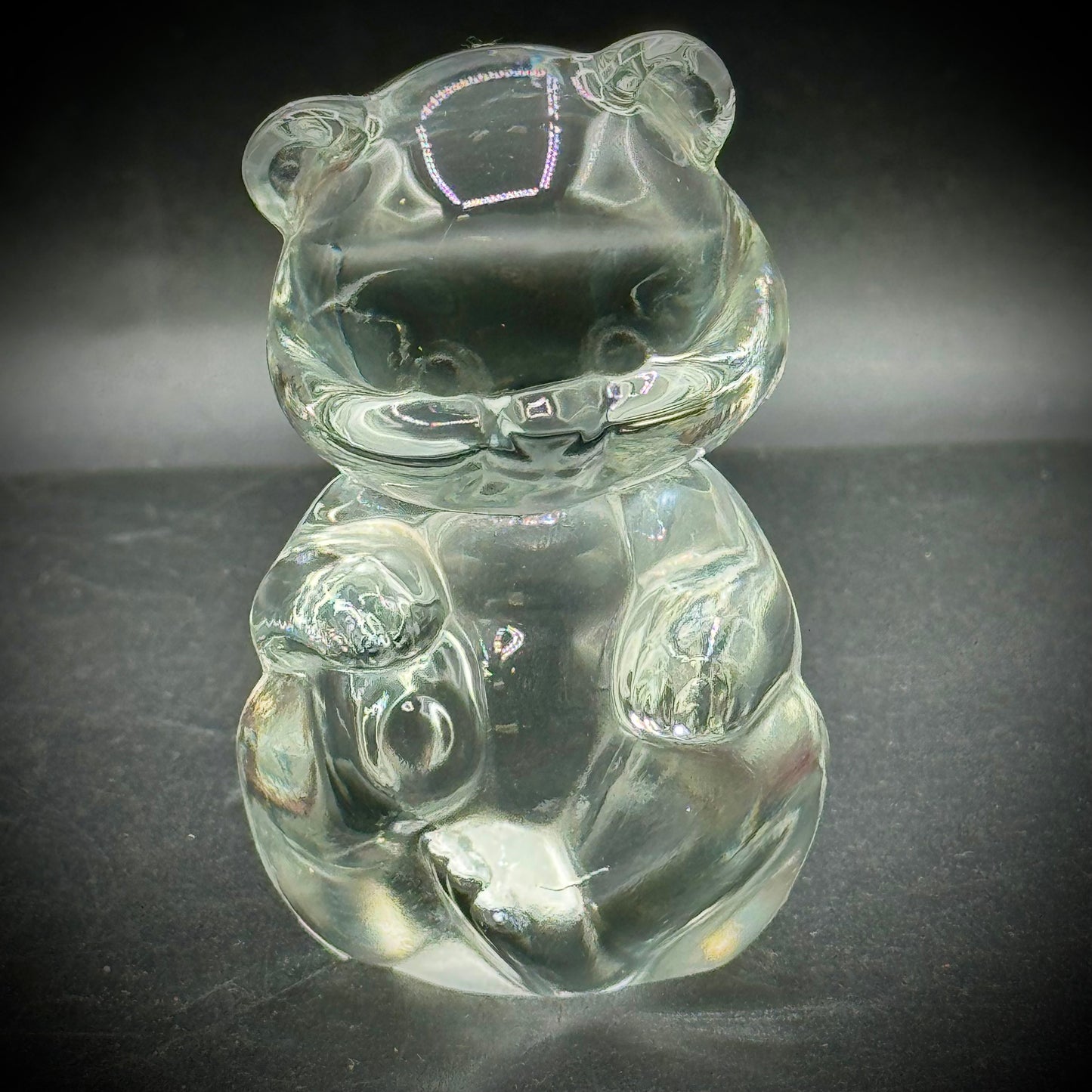Vintage Fenton Crystal Bear Figurine