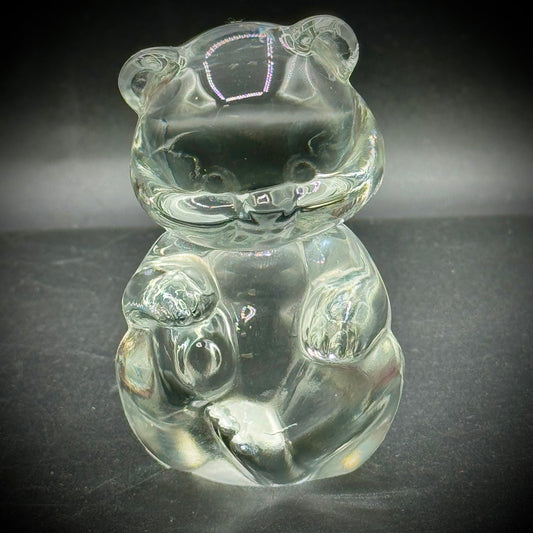 Vintage Fenton Crystal Bear Figurine