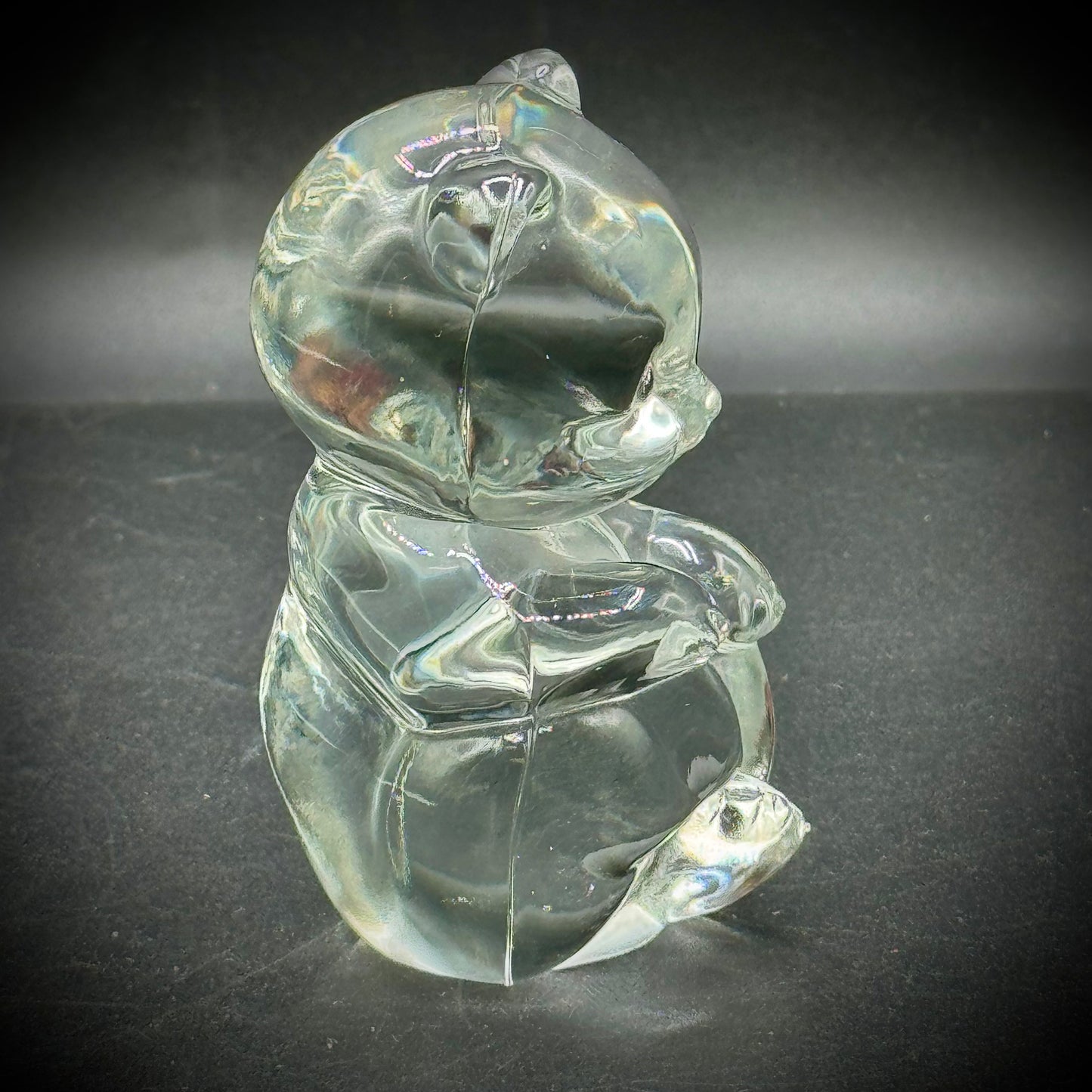 Vintage Fenton Crystal Bear Figurine