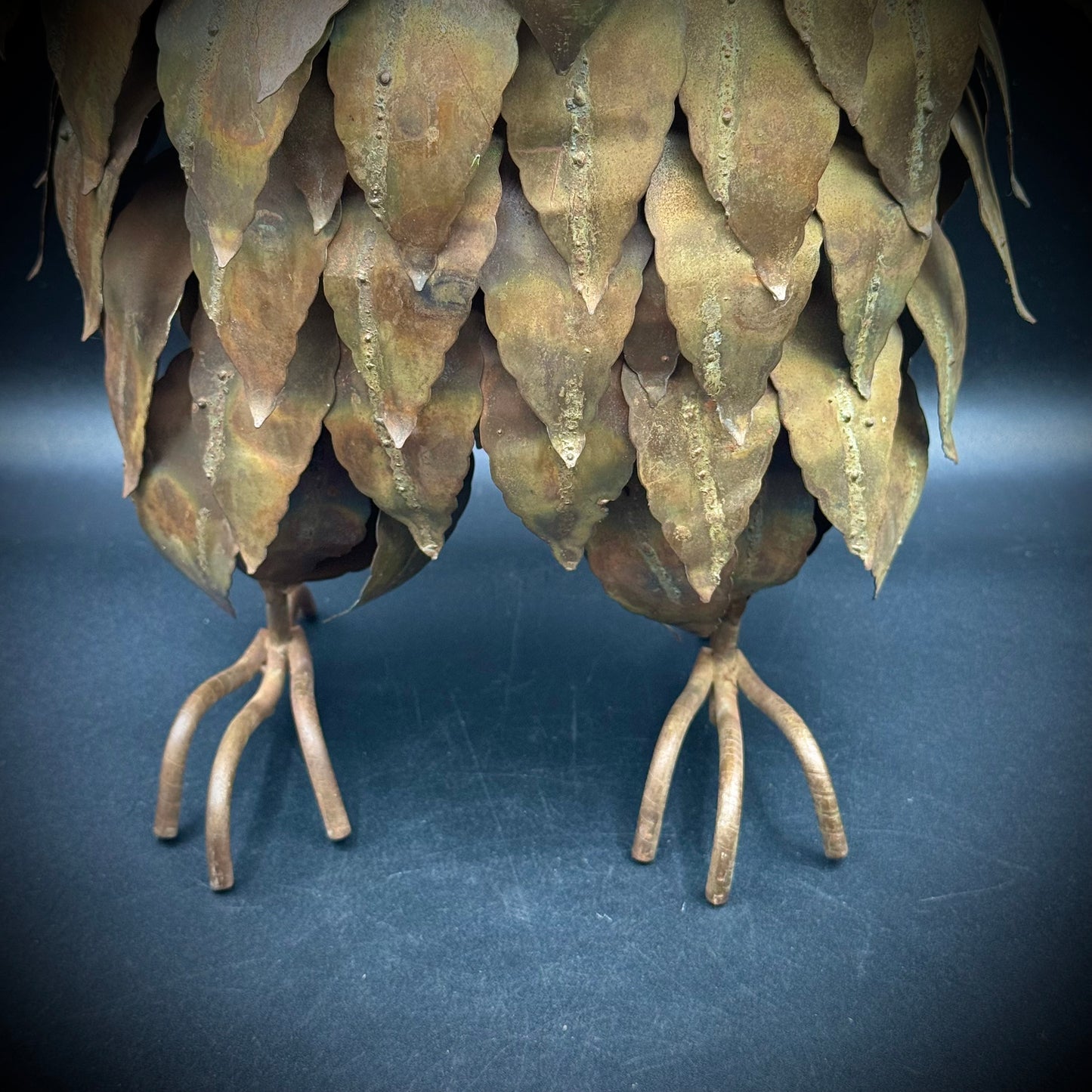 Stunning 1960s C. Jere MCM Metal Owl