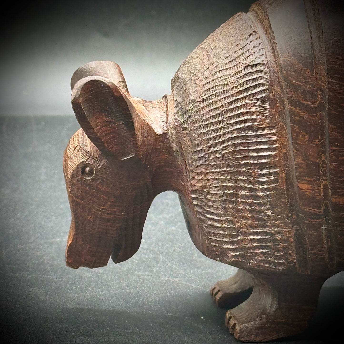 Vintage Carved Large Ironwood Armadillo