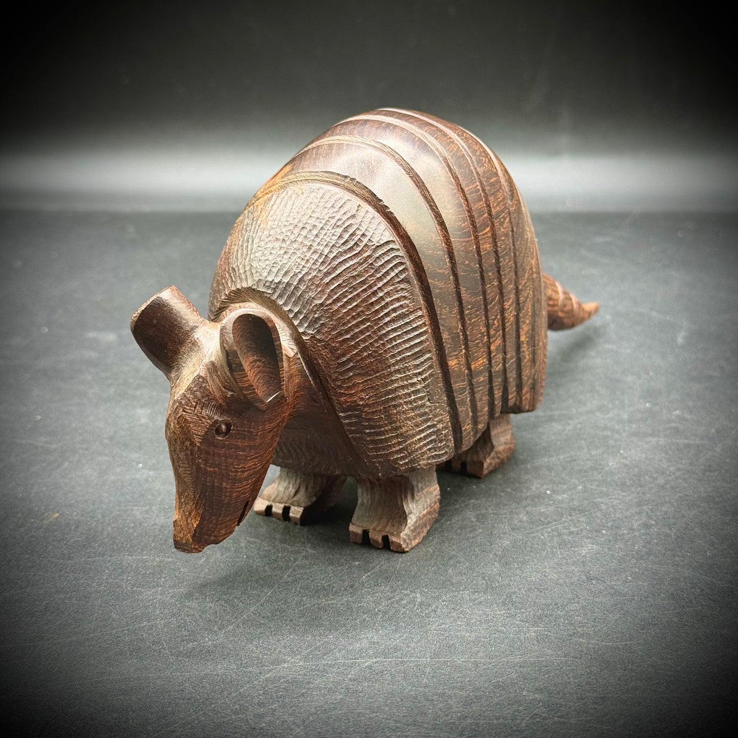 Vintage Carved Large Ironwood Armadillo