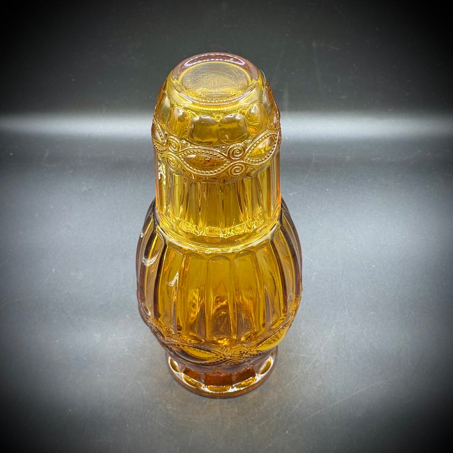 Elle Decor Large Amber Glass Color Tumble Up