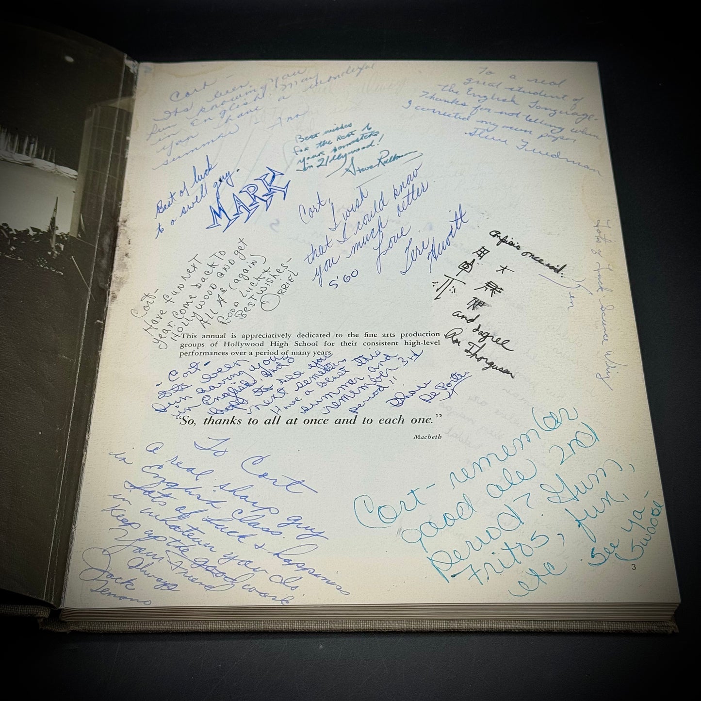 Hollywood High School 1960 Year Book with Autographs