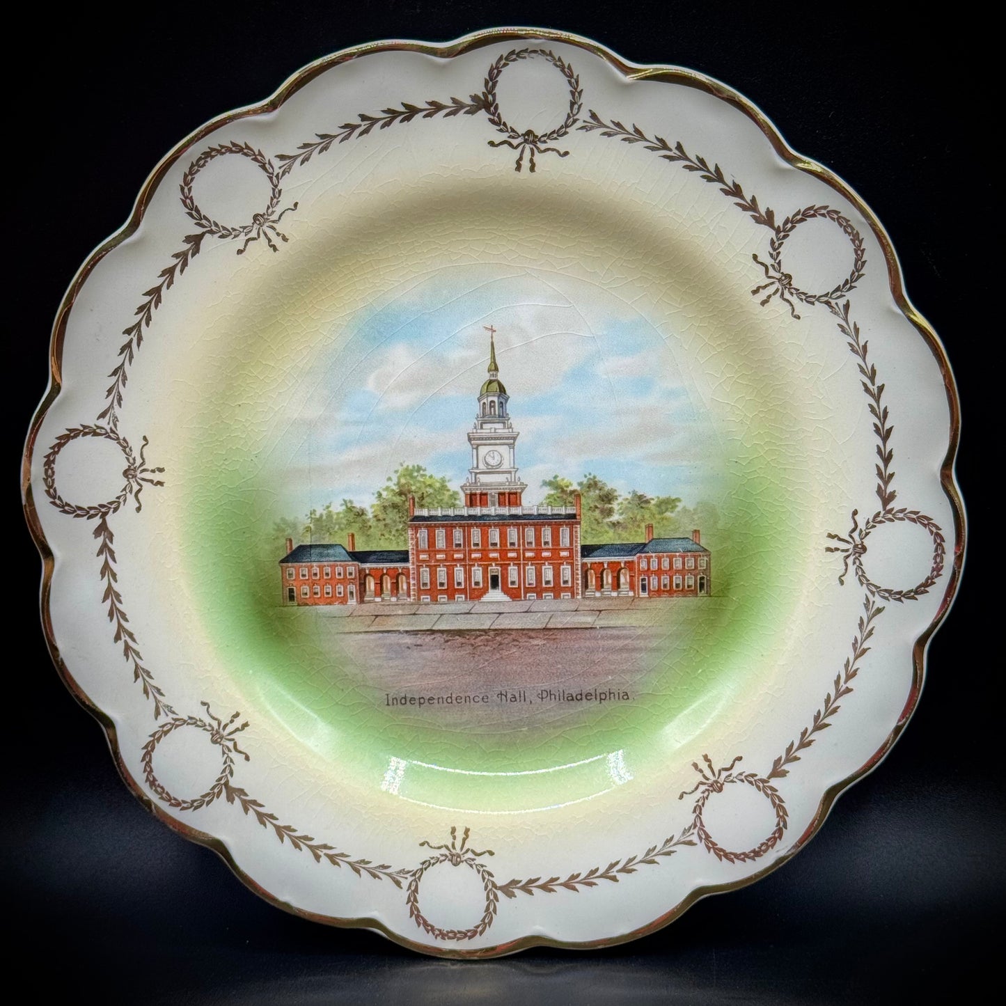 Vintage Johnson Bros. England Independence Hall Plate
