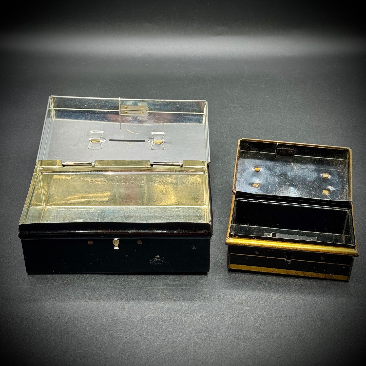 Pair of Vintage Made in England Tins