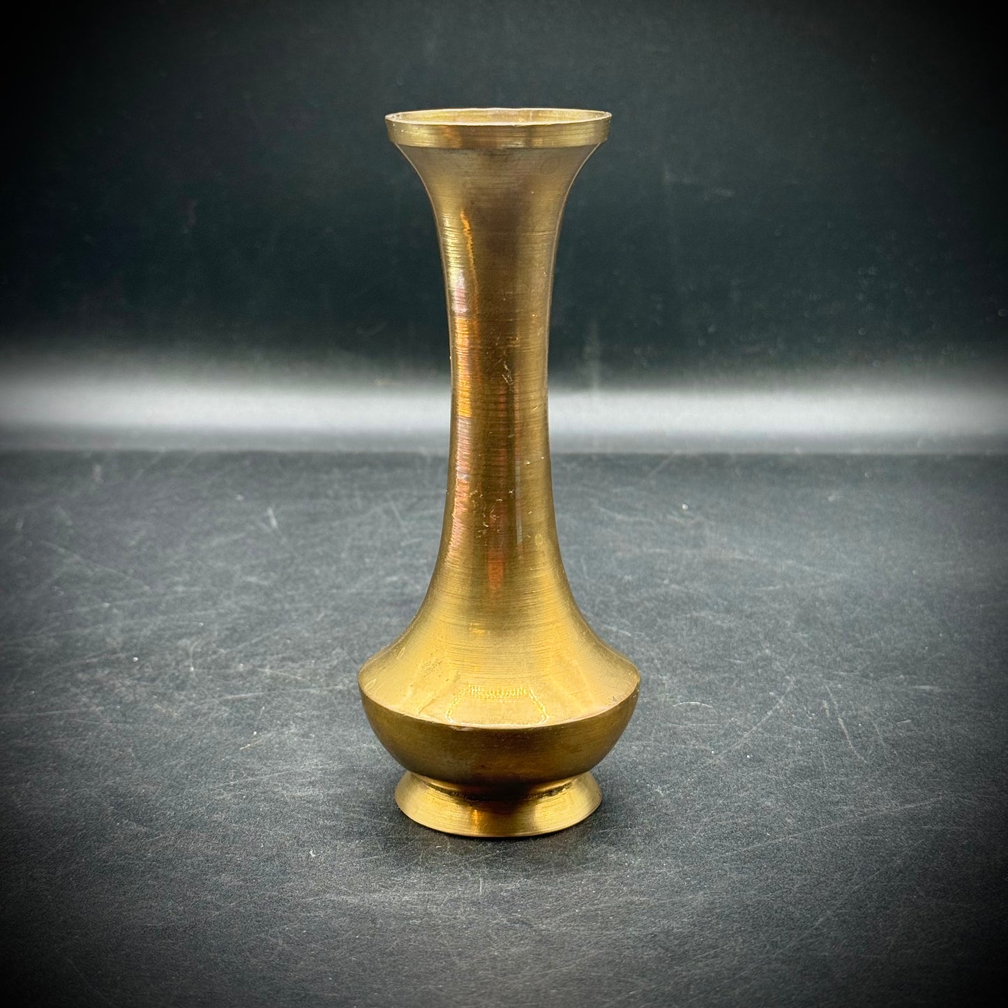 Vintage Transart Brass Bud Vase