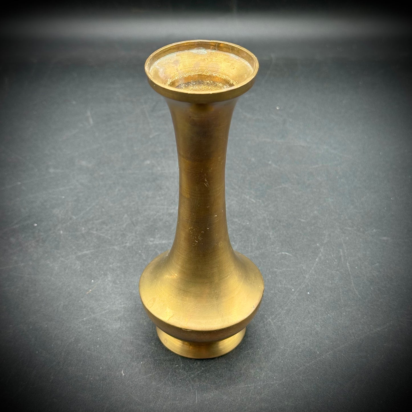 Vintage Transart Brass Bud Vase