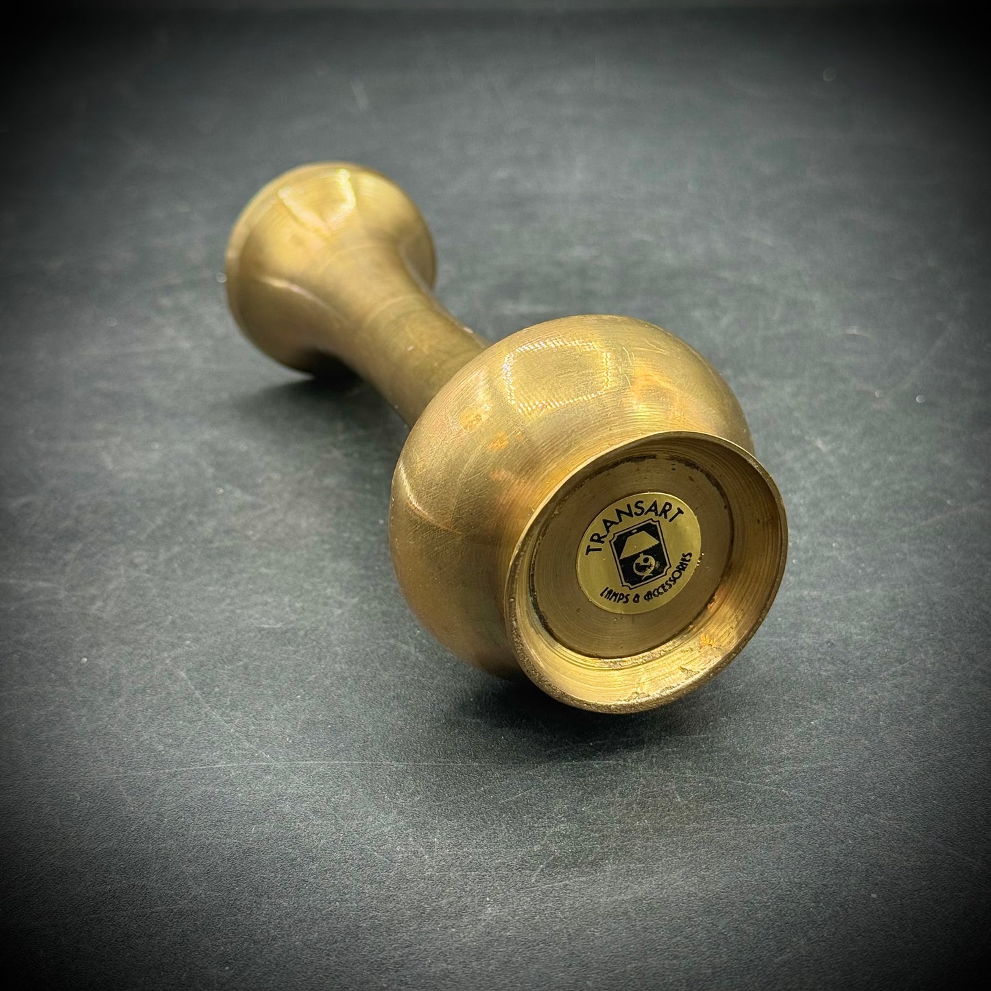 Vintage Transart Brass Bud Vase