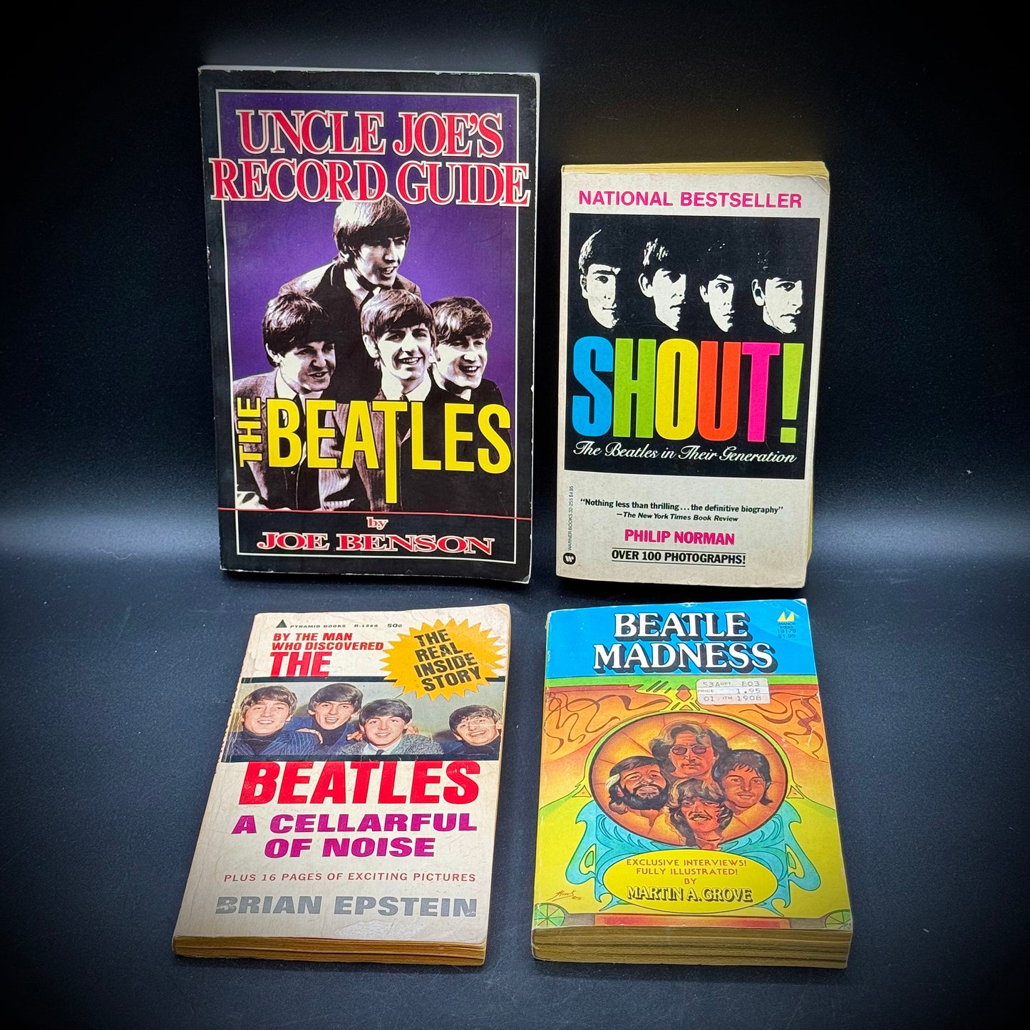 Collection of Four Vintage Books on The Beatles w/One Signed