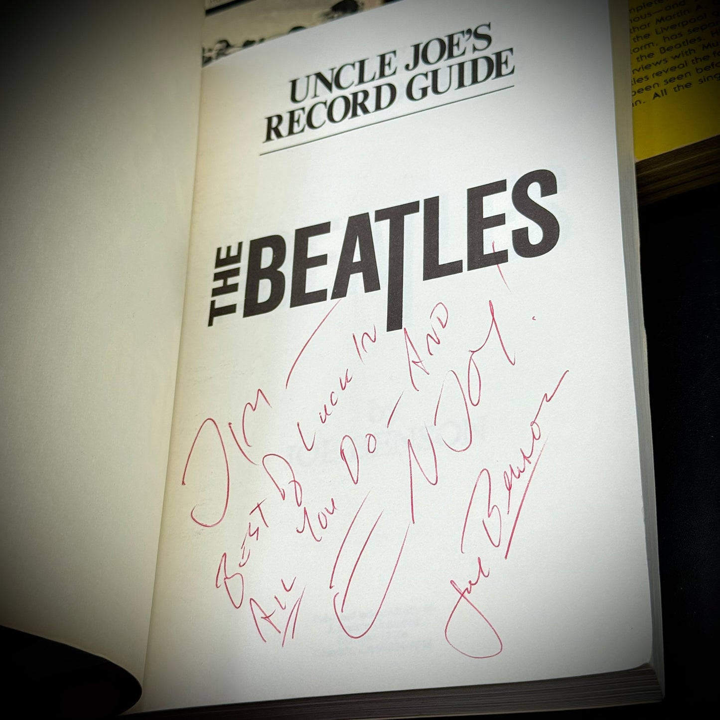 Collection of Four Vintage Books on The Beatles w/One Signed